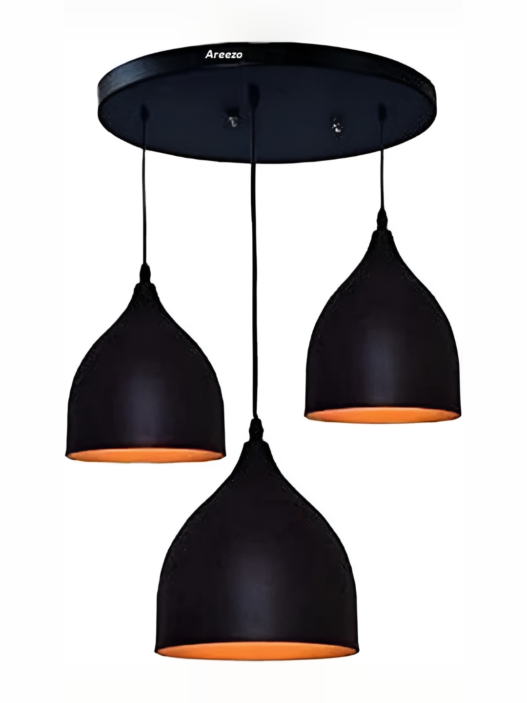 

Areezo Black & Orange Bell Shaped Ceiling Lamp