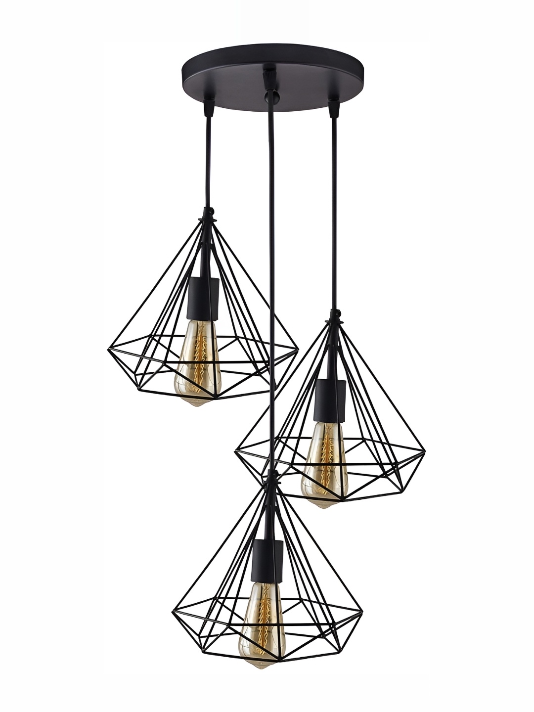 

Areezo Black Metal Contemporary Ceiling Lamp