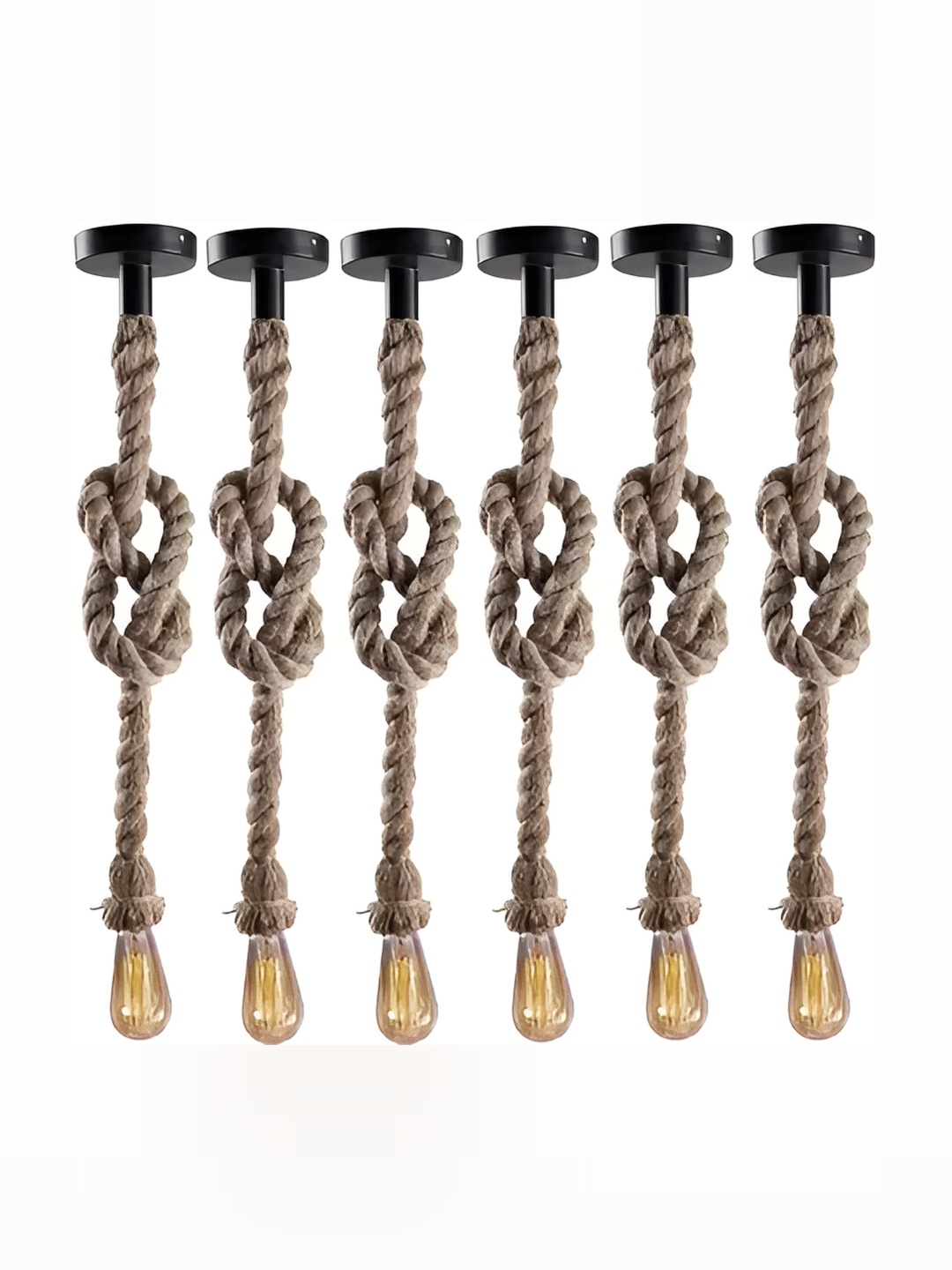 

Areezo Brown & Black 6Pcs Abstract Shaped Ceiling Lamps