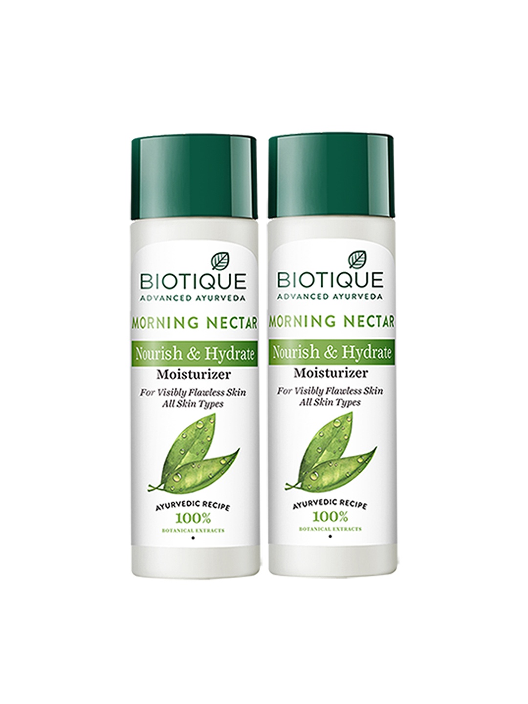 

Biotique Set of 2 Morning Nectar Nourish & Hydrate Moisturizer - 120 ml Each, White