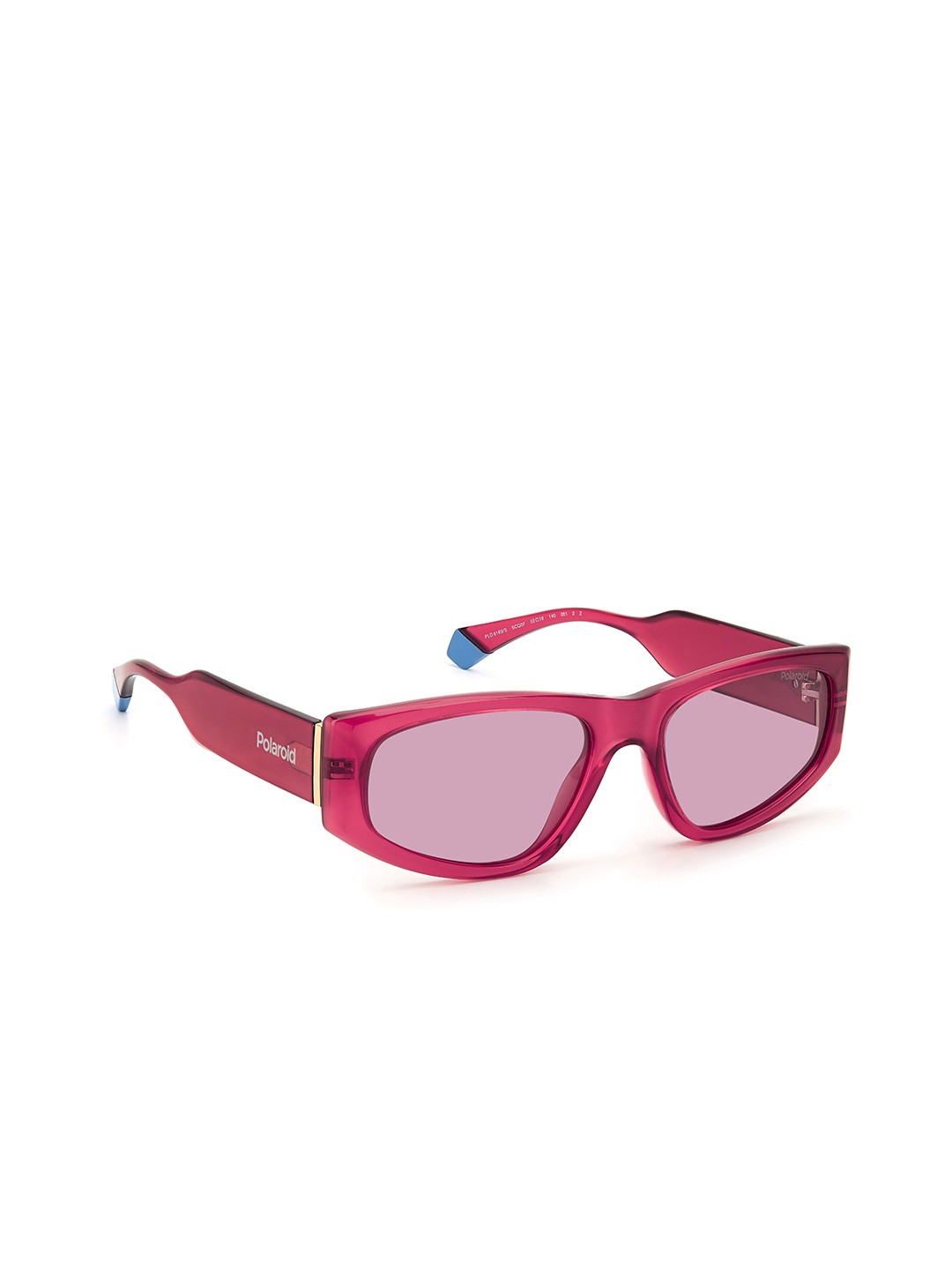 

Polaroid Unisex Rectangle Sunglasses with UV Protected Lens 2048388CQ550F, Pink