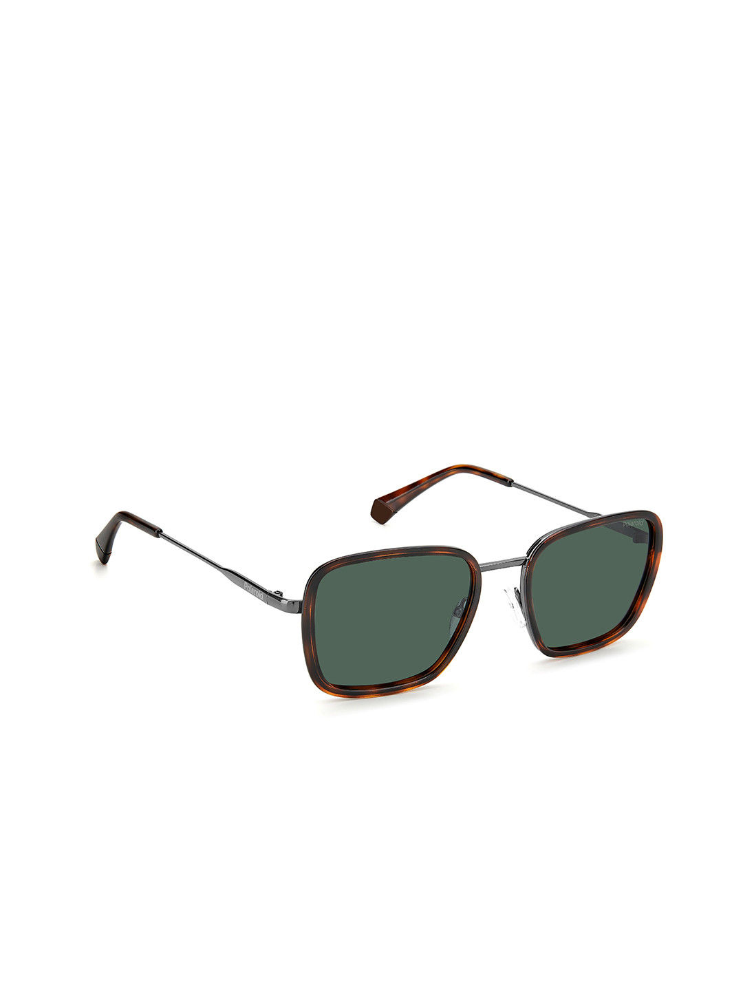 

Polaroid Unisex Rectangle Sunglasses with UV Protected Lens 20392708655UC, Green
