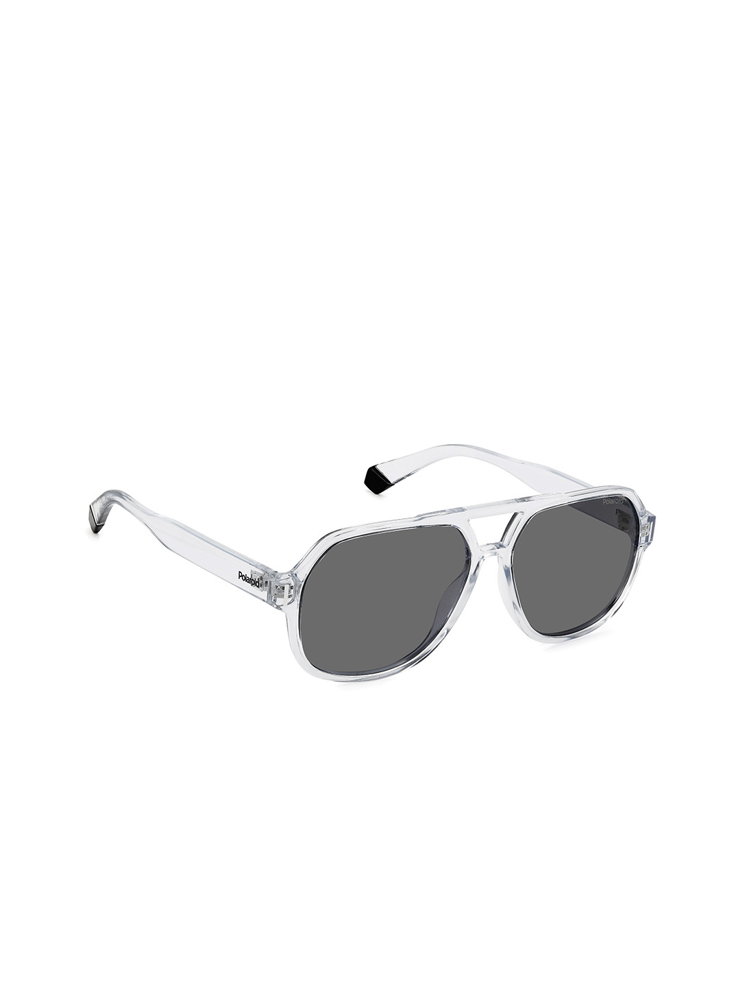 

Polaroid Unisex Square Sunglasses with UV Protected Lens 20569090057M9, Grey