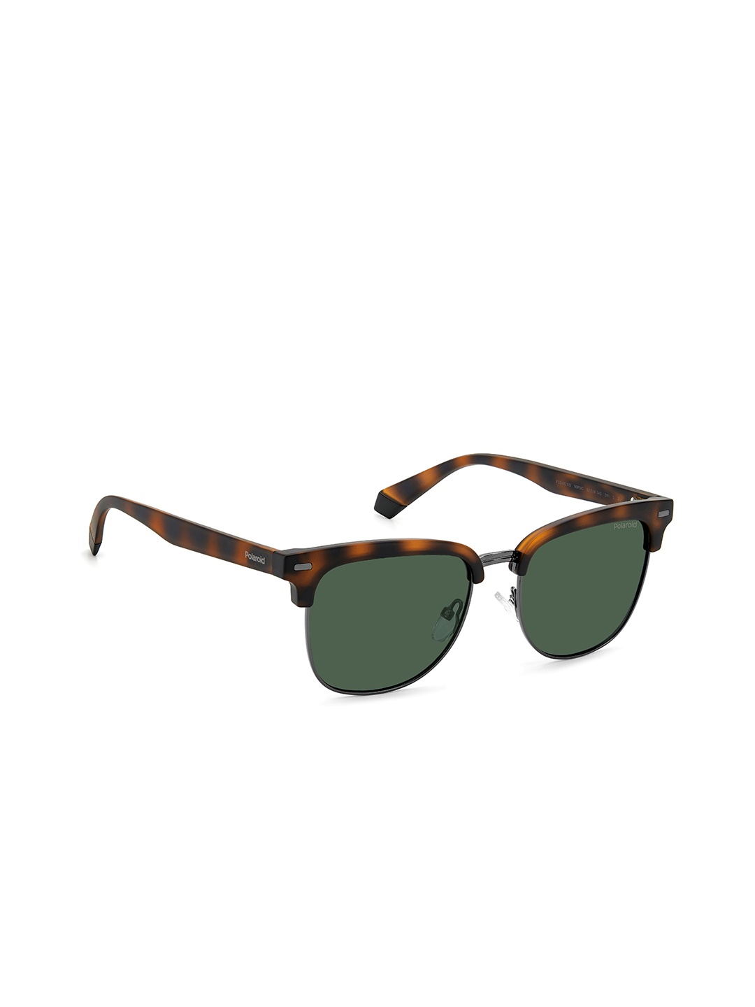 

Polaroid Unisex Rectangle Sunglasses with UV Protected Lens 204802N9P52UC, Green