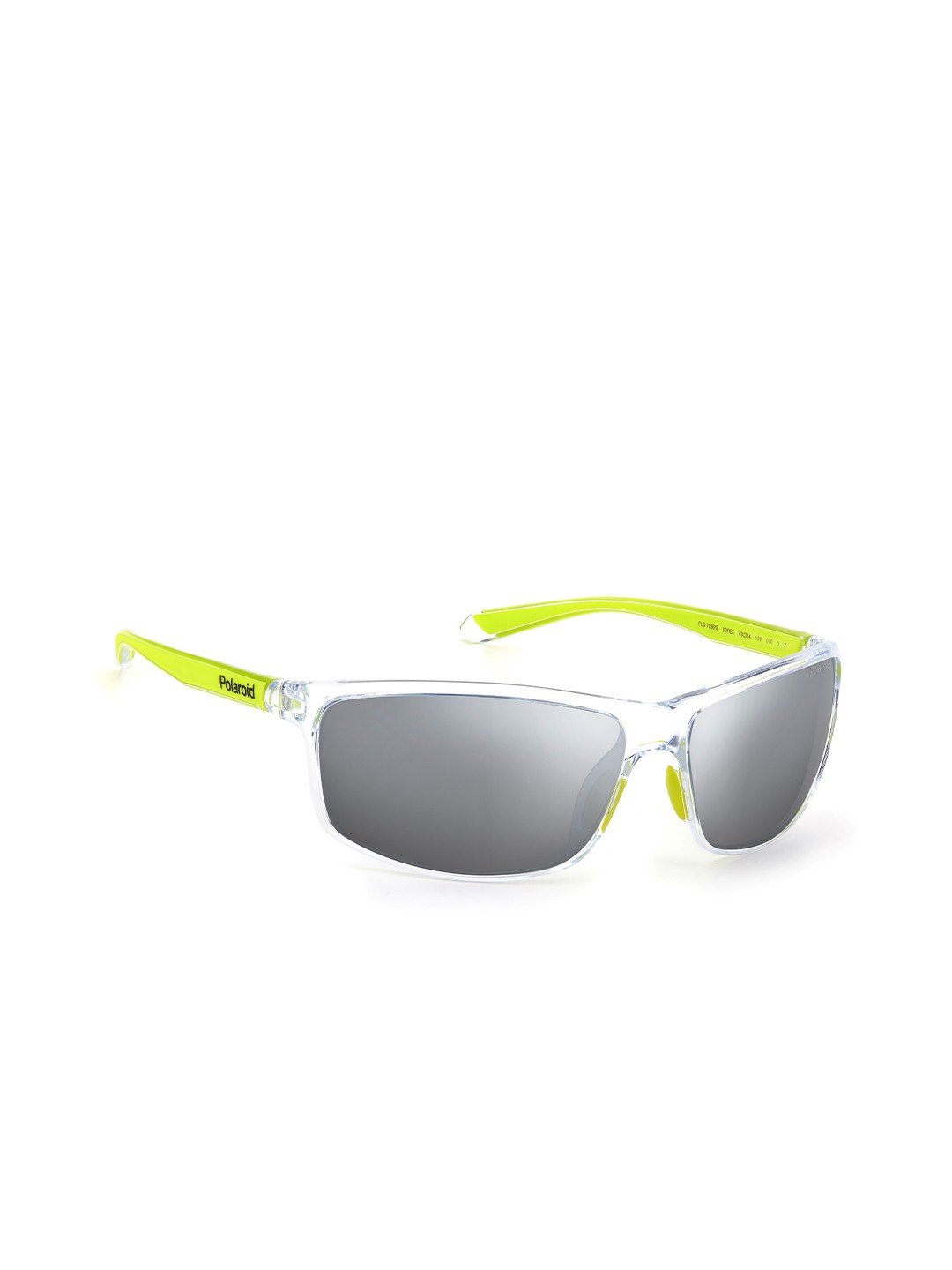 

Polaroid Unisex Rectangle Sunglasses with UV Protected Lens 2039213DP63EX, Grey
