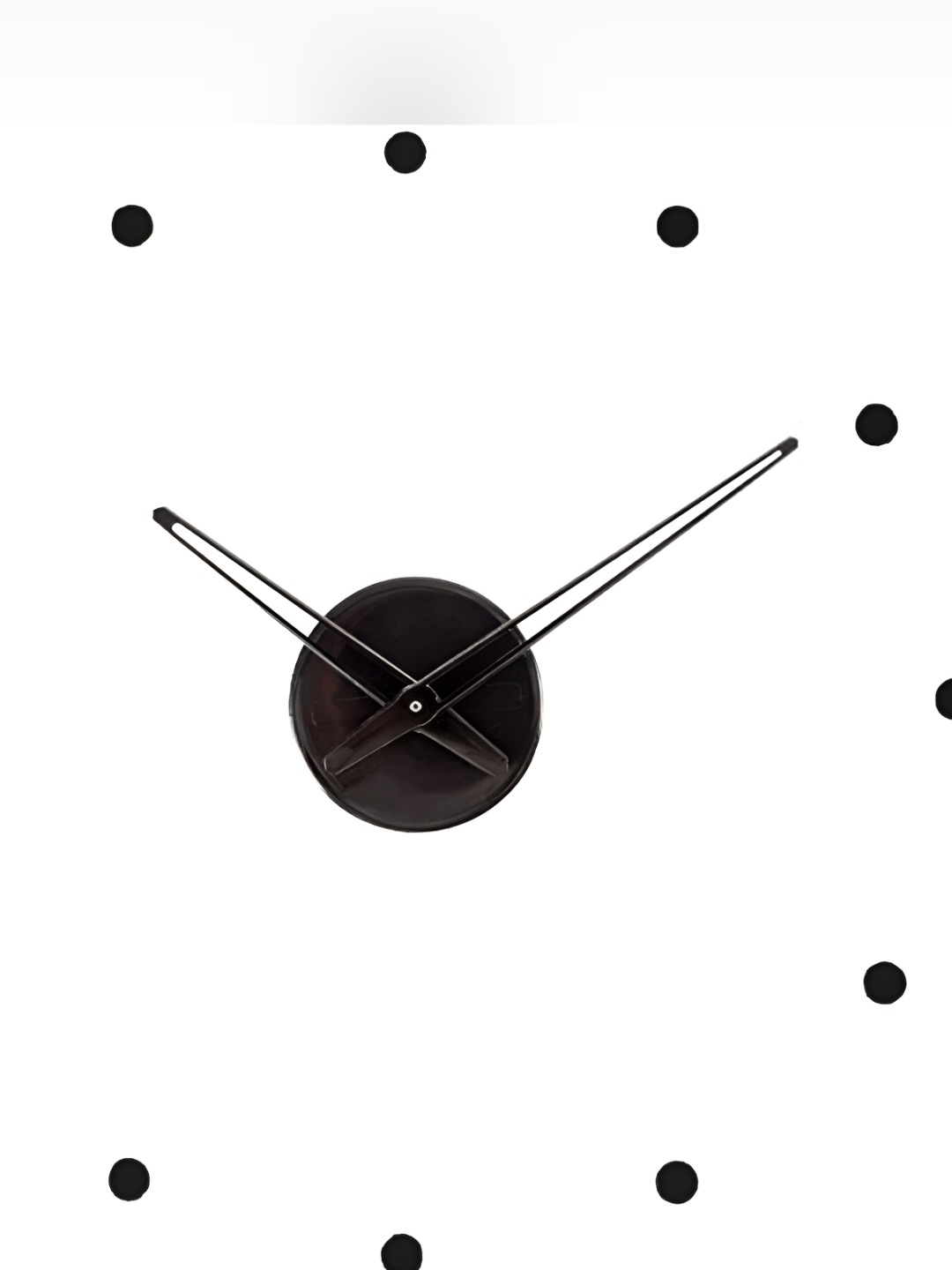 

FASTQT Black Round Analogue Contemporary Wall Clock