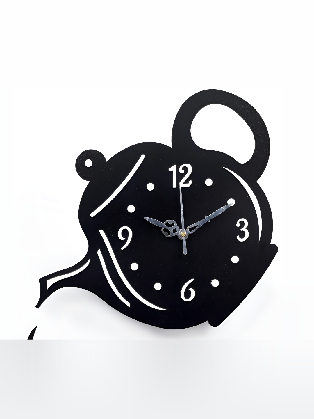 

FASTQT Black & White Abstract Shaped Wooden Analogue Contemporary Wall Clock