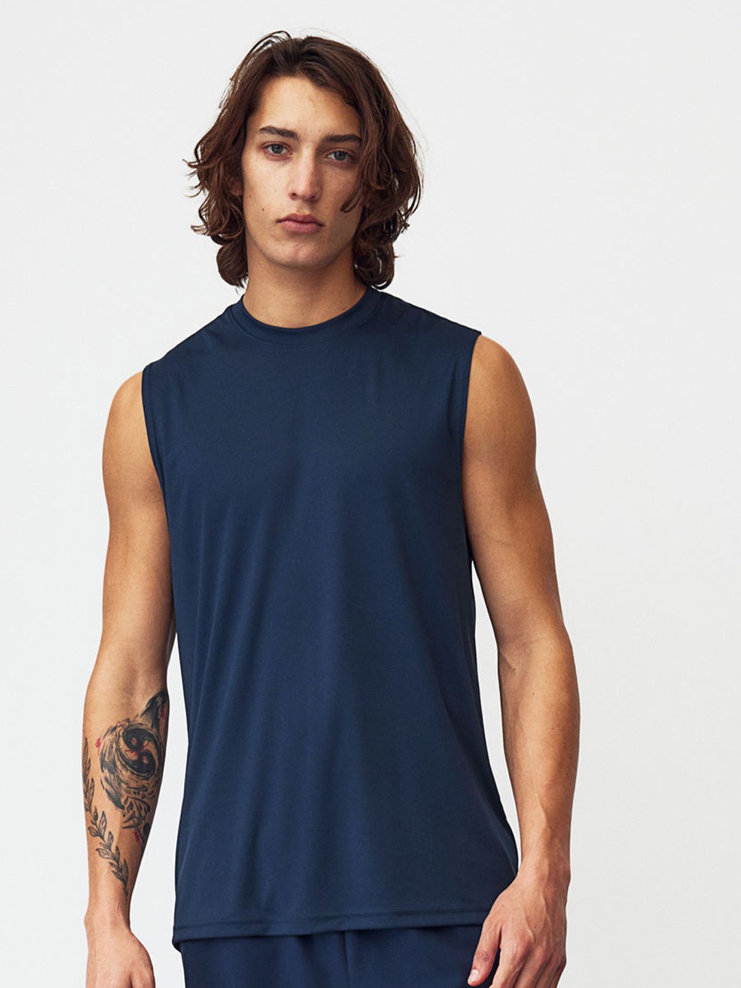 

H&M DryMove Sports Vest Top, Navy blue