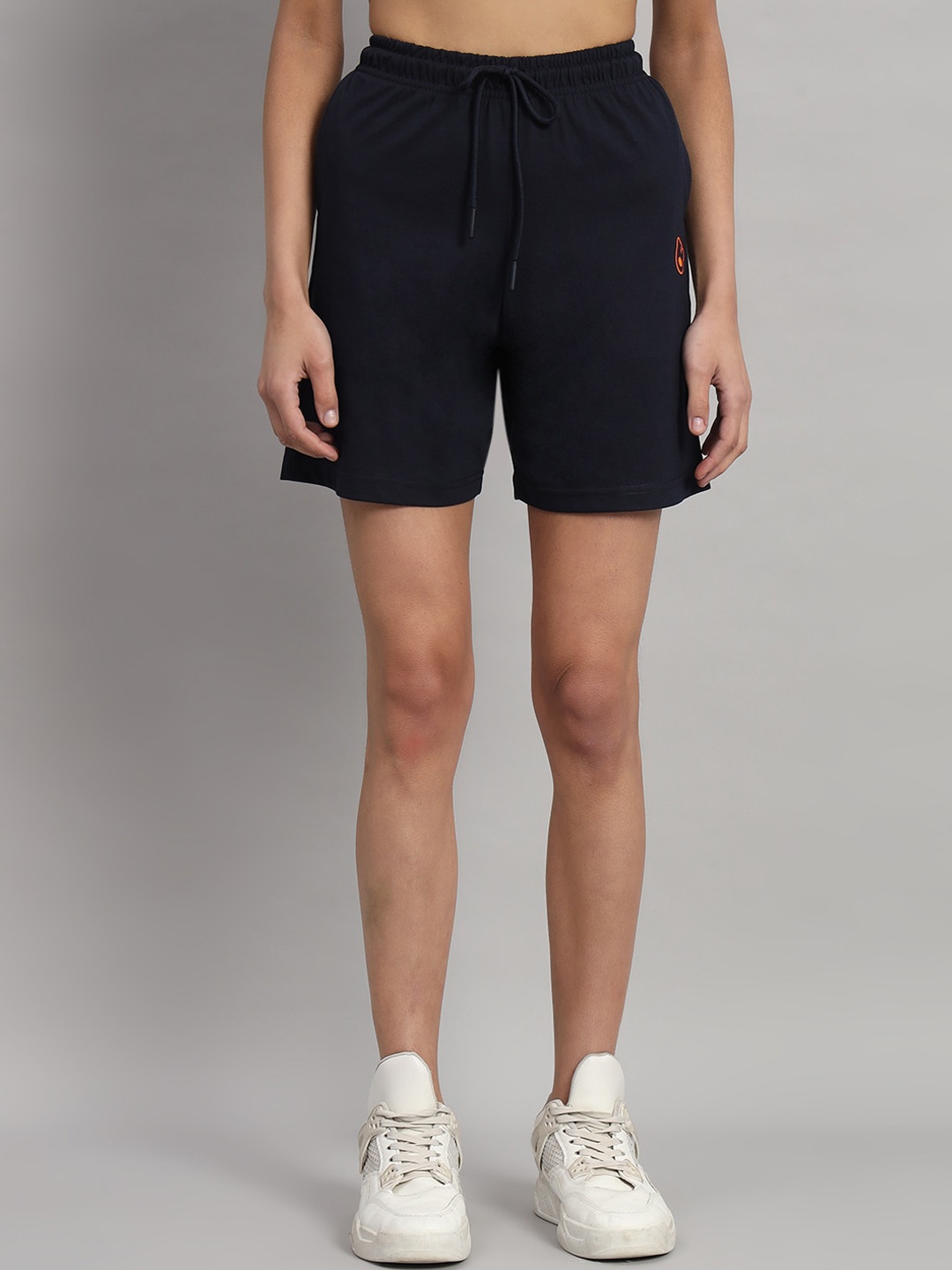 

GRIFFEL Women High-Rise Regular Fit Cotton Shorts, Mauve