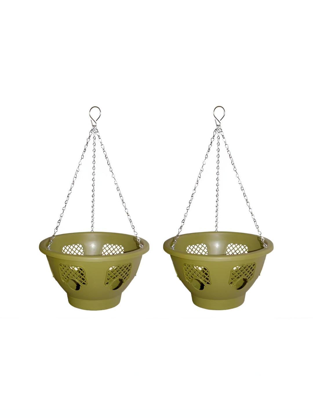 

Garden Deco Green 2 Pieces Easy Bloom Hanging Baskets