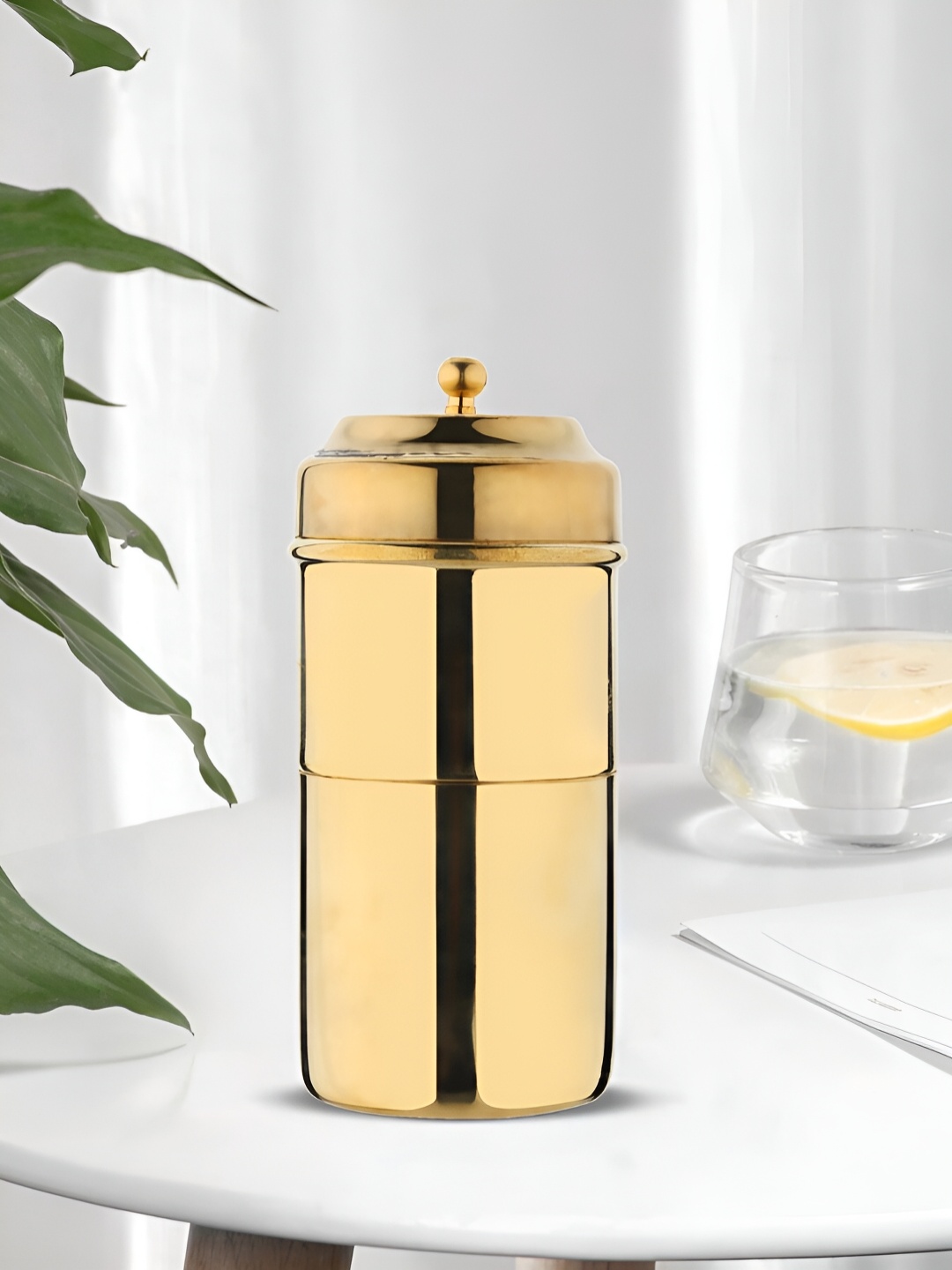 

DOKCHAN Gold Toned Brass Coffee Maker