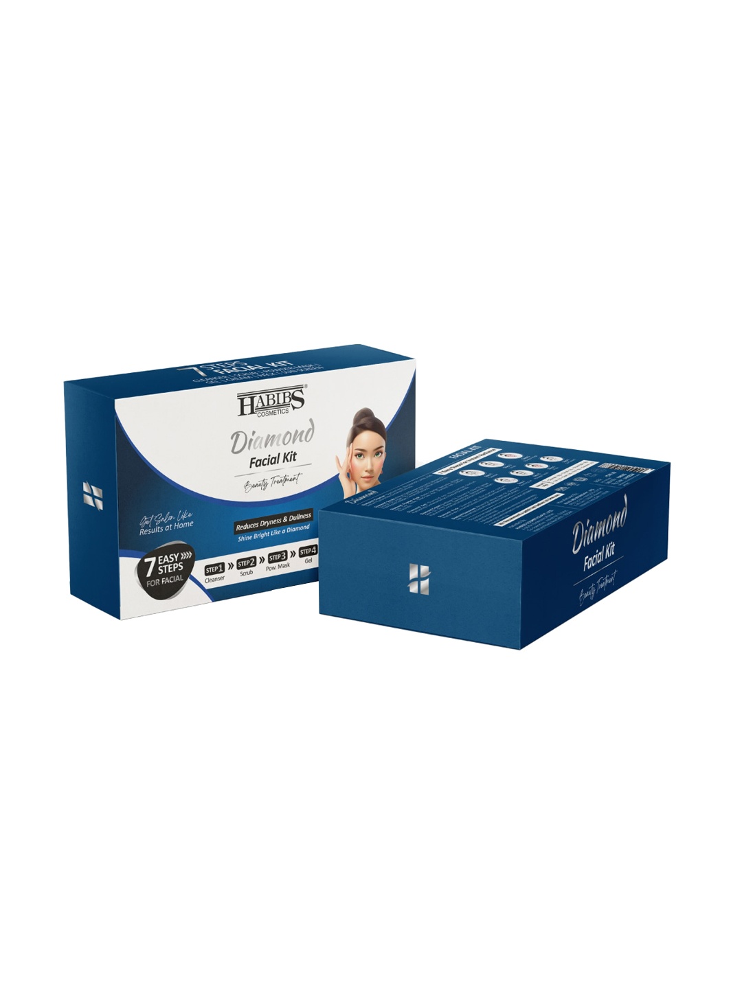 

HABIBS Diamond Facial Kit With Olive Oil - 50g, White
