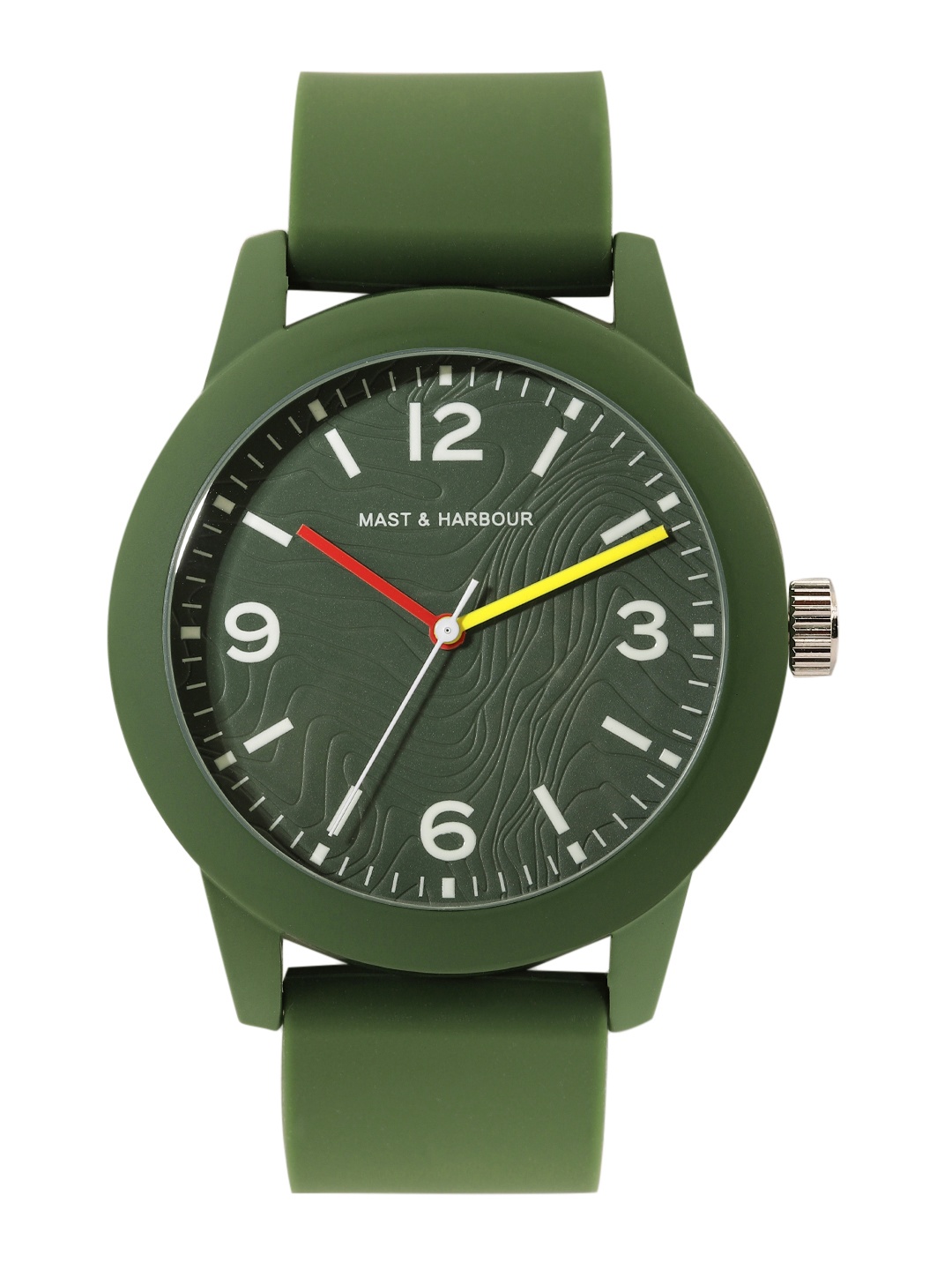 

Mast & Harbour Men Textured Analogue Watch MFB-PN-DK2992-02-GREEN