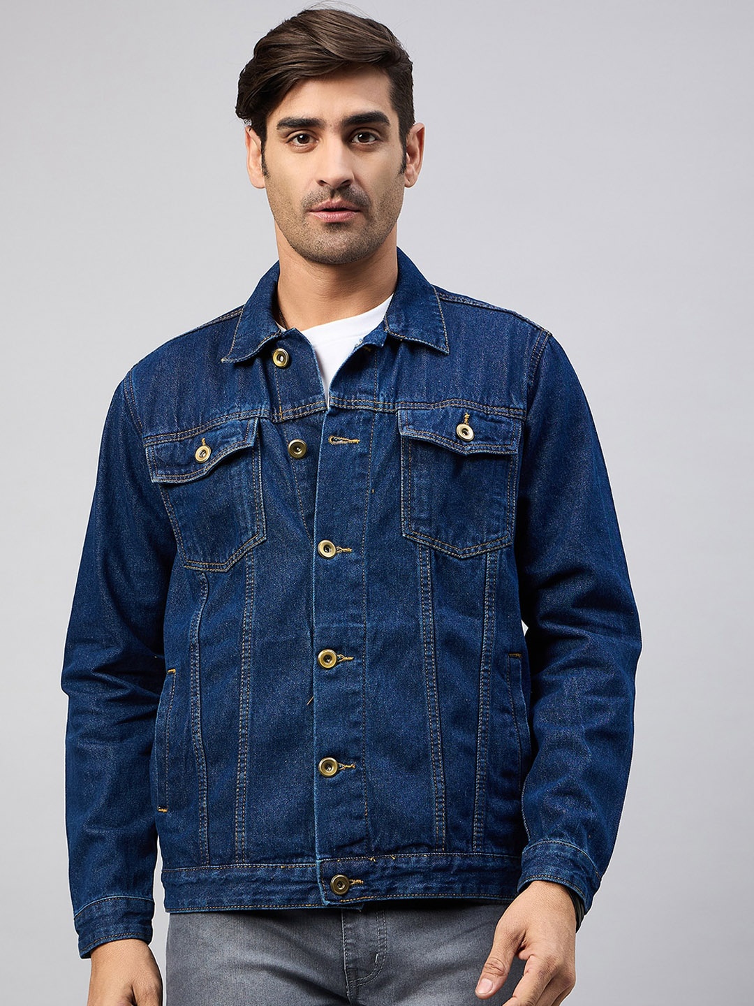 

Club York Washed Lightweight Denim Jacket, Blue