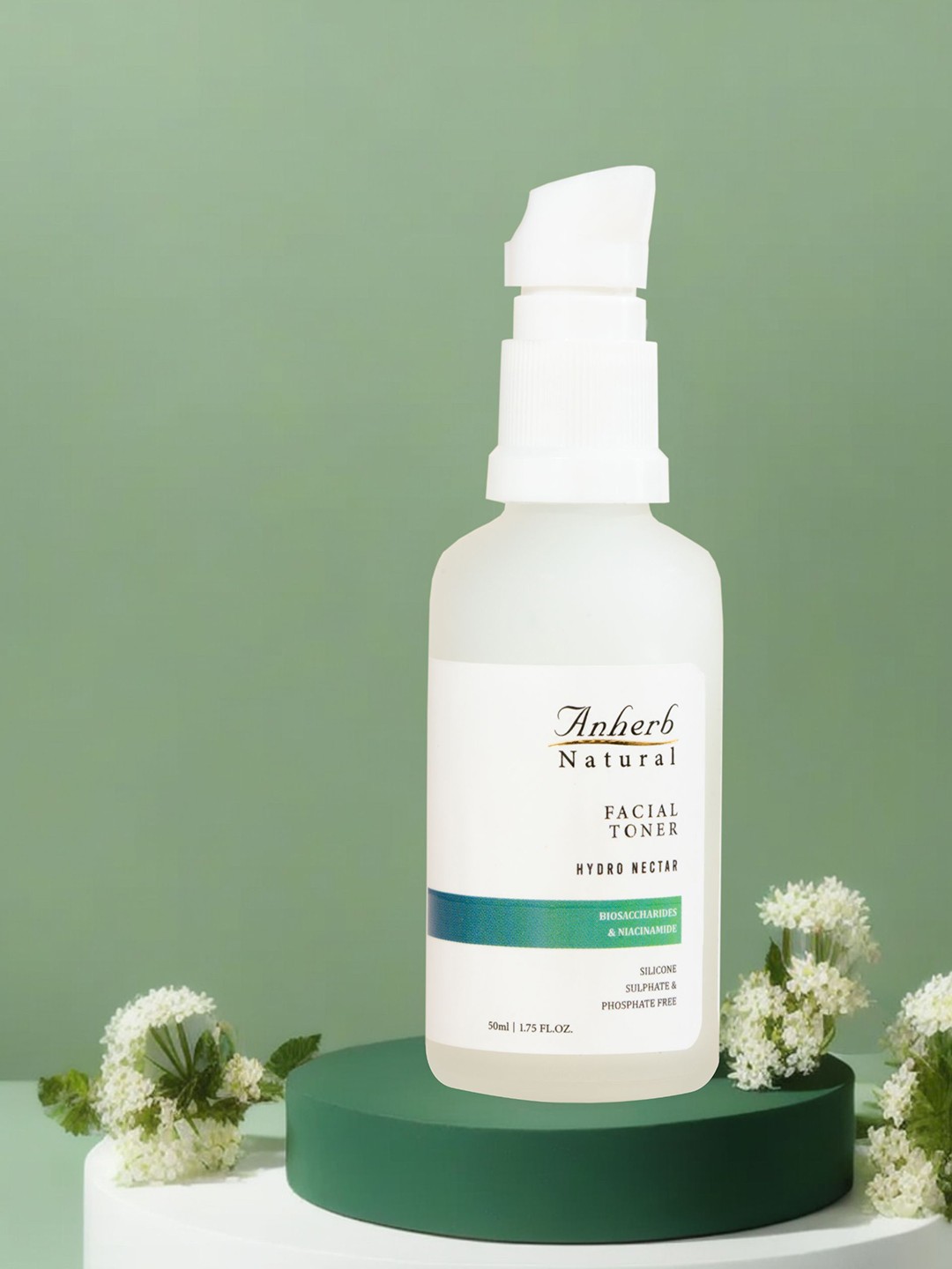 

Anherb Natural Hydro Nector Facial Toner with Niacinamide - 50ml, White