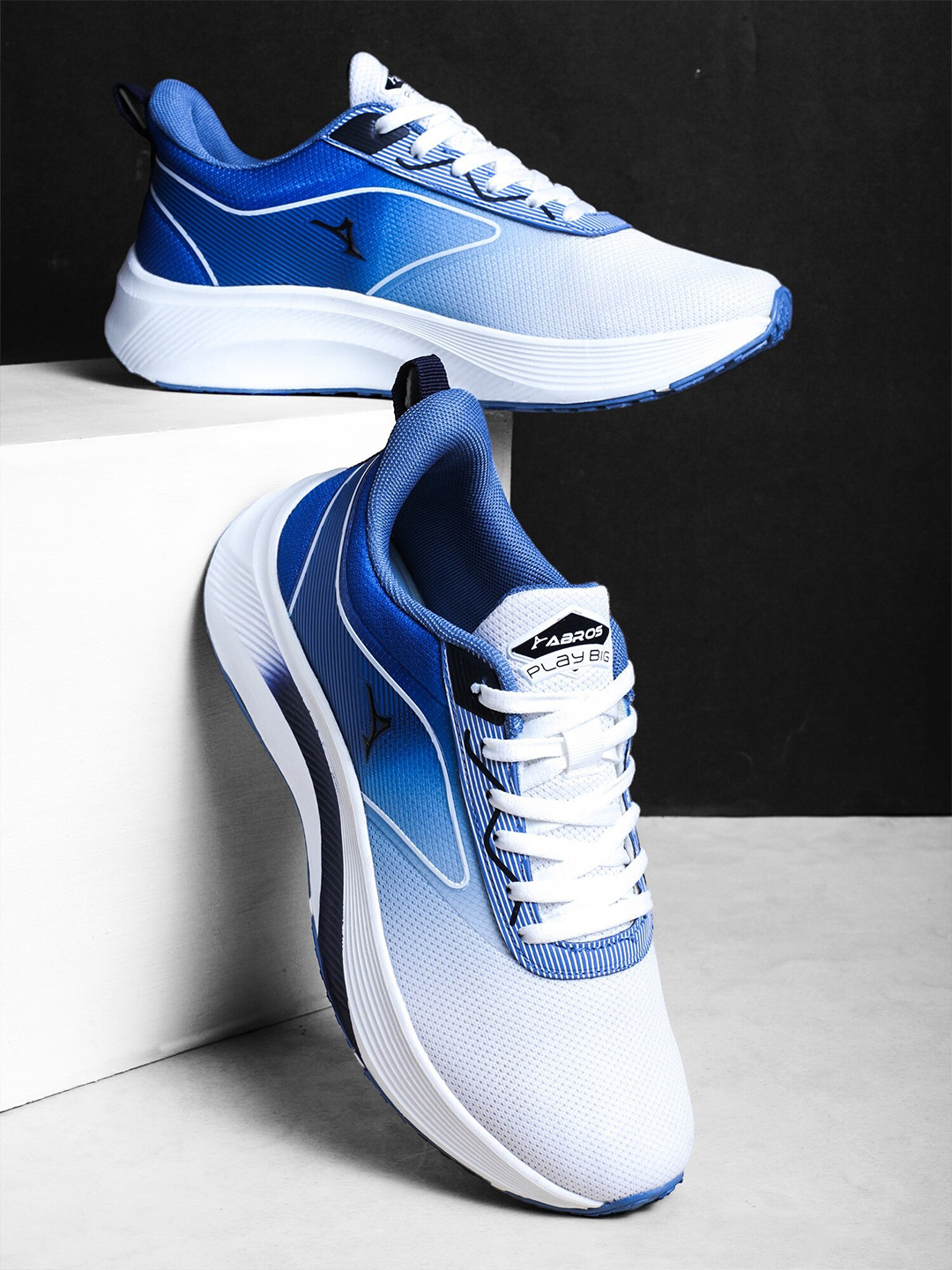 

ABROS Men Mesh Running Shoes, White