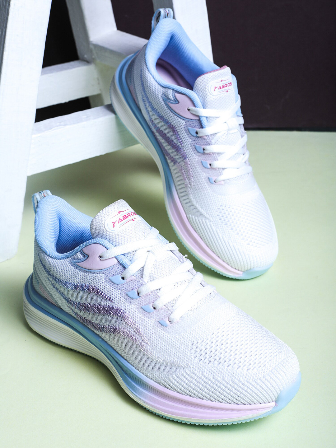 

ABROS Women Running Shoes, Off white