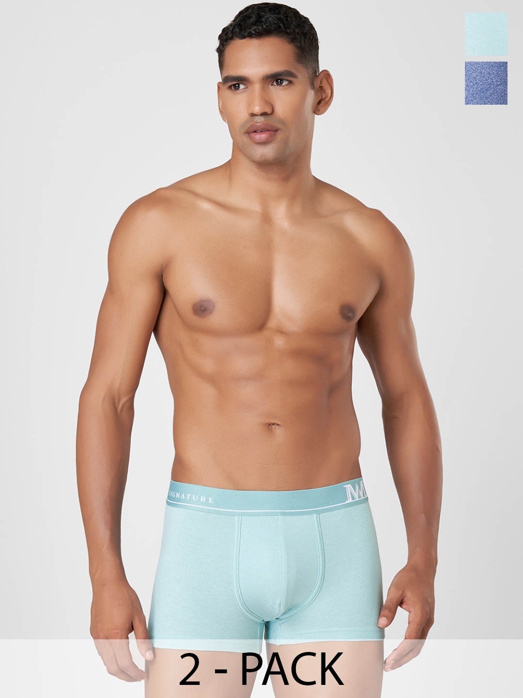 

Macroman M-Series Signature Collection By Rohit Bal Pack Of 2 Trunks 8903978418957, Navy blue
