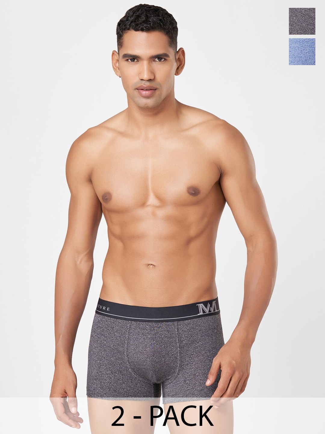 

Macroman M-Series Pack Of 2 Trunks 8903978418742, Navy blue