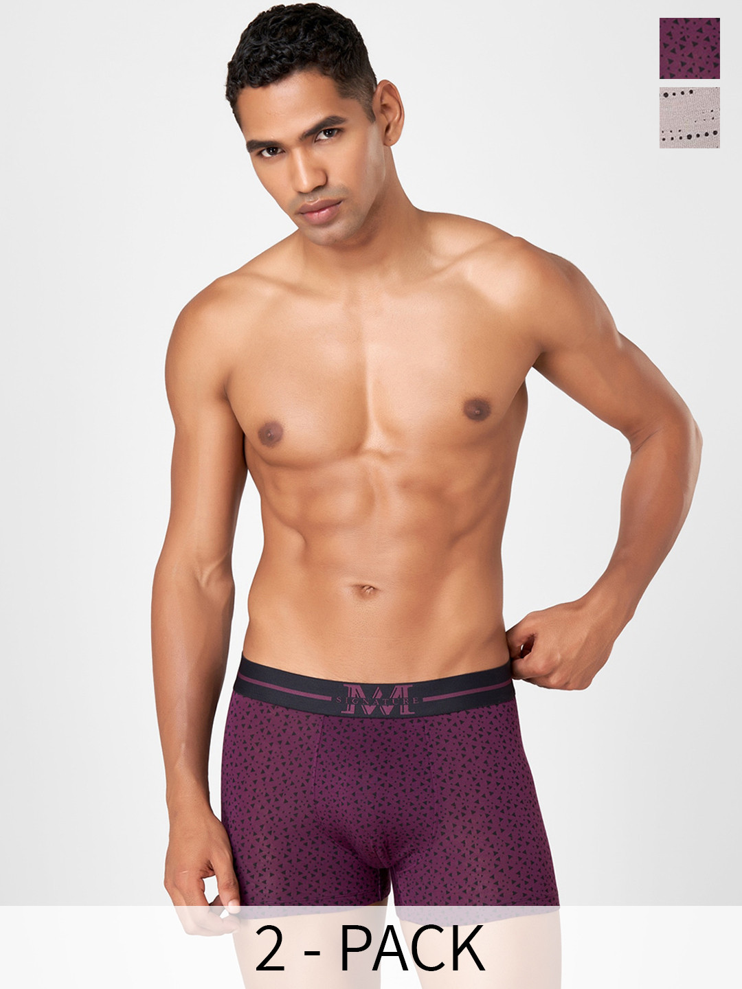 

Macroman M-Series Pack Of 2 Trunks 8905284075640, Grey