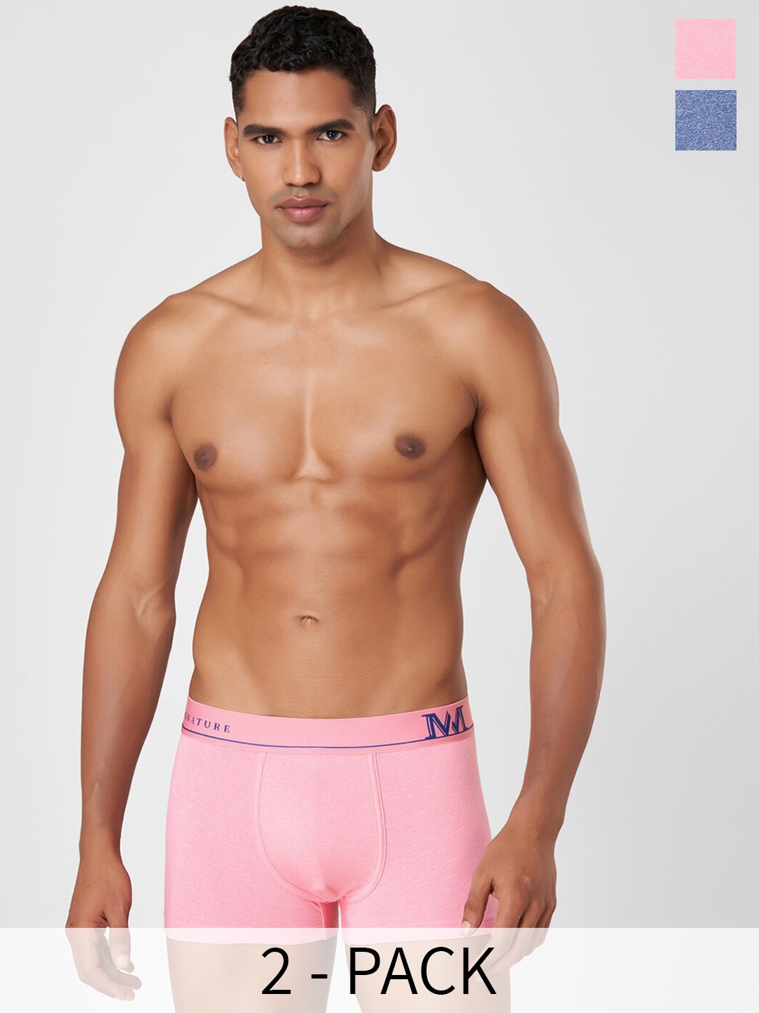 

Macroman M-Series MW Signature Collection By Rohit Bal Pack Of 2 Trunks 8903978418841, Pink