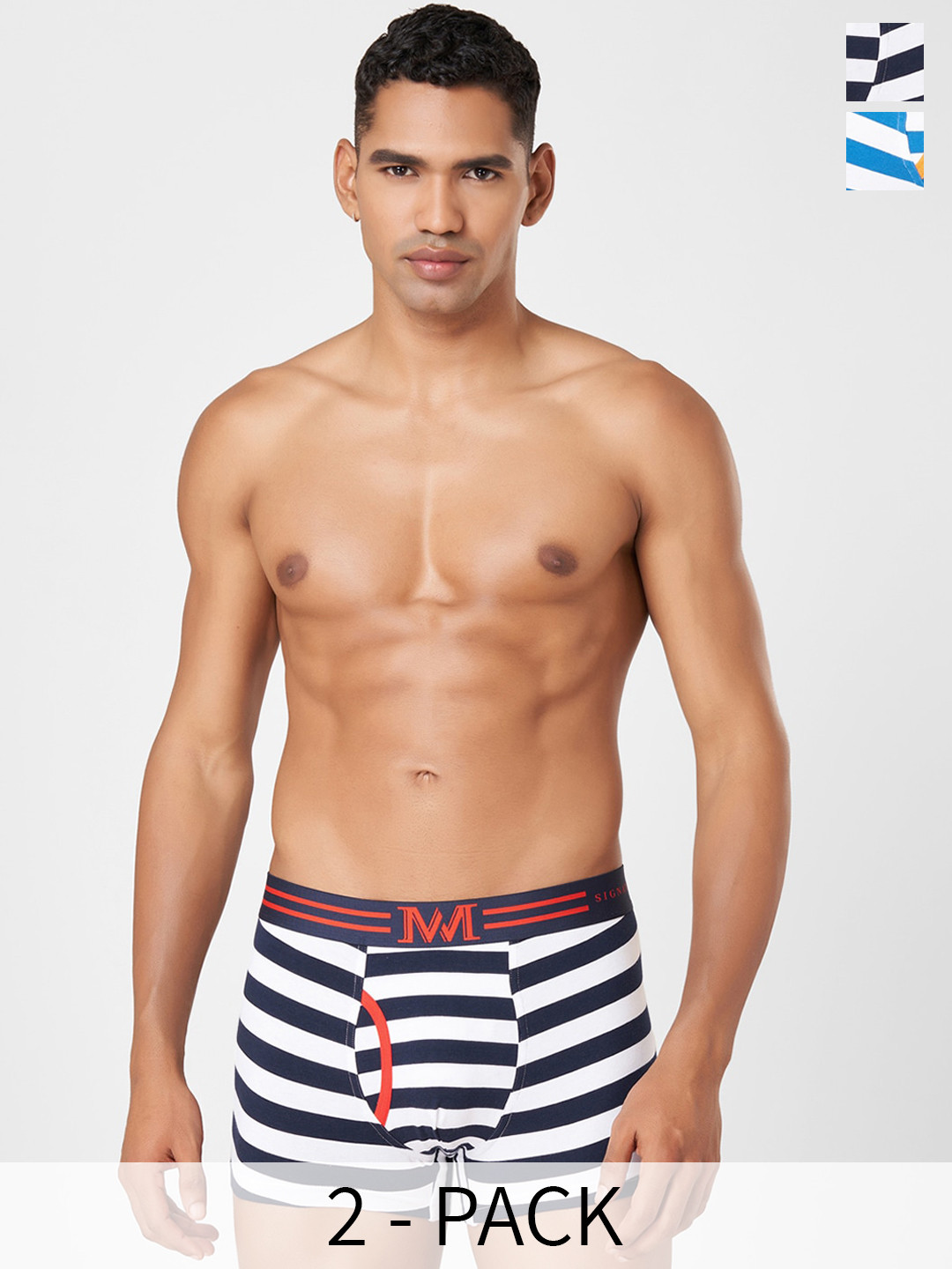 

Macroman M-Series MW Signature Collection By Rohit Bal Pack Of 2 Trunks 8903978418308, White