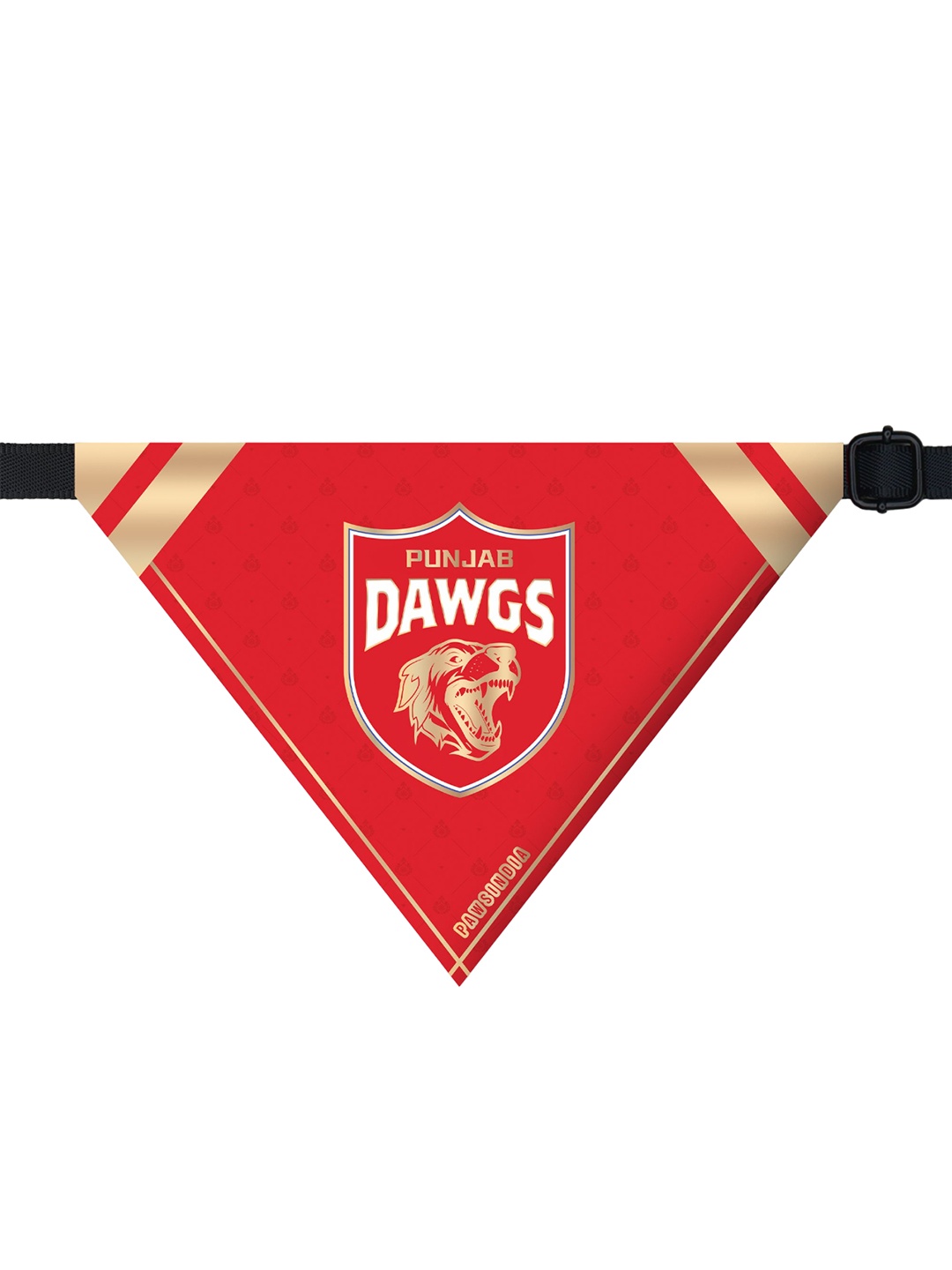 

Pawsindia Printed Pet Bandanas, Red