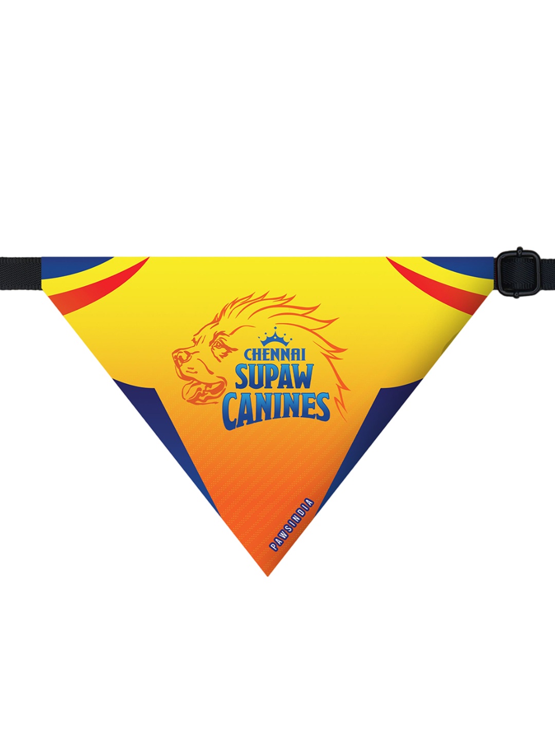 

Pawsindia Yellow Printed Pet Bandanas