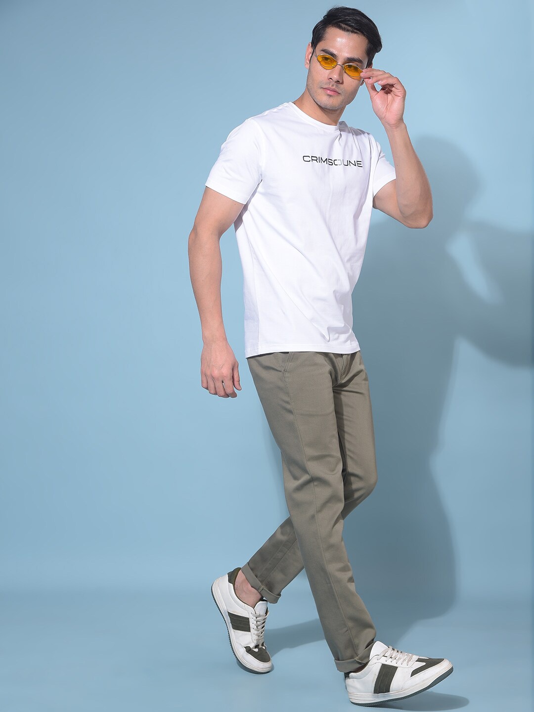 

Crimsoune Club Typography Cotton Slim Fit T-shirt, White