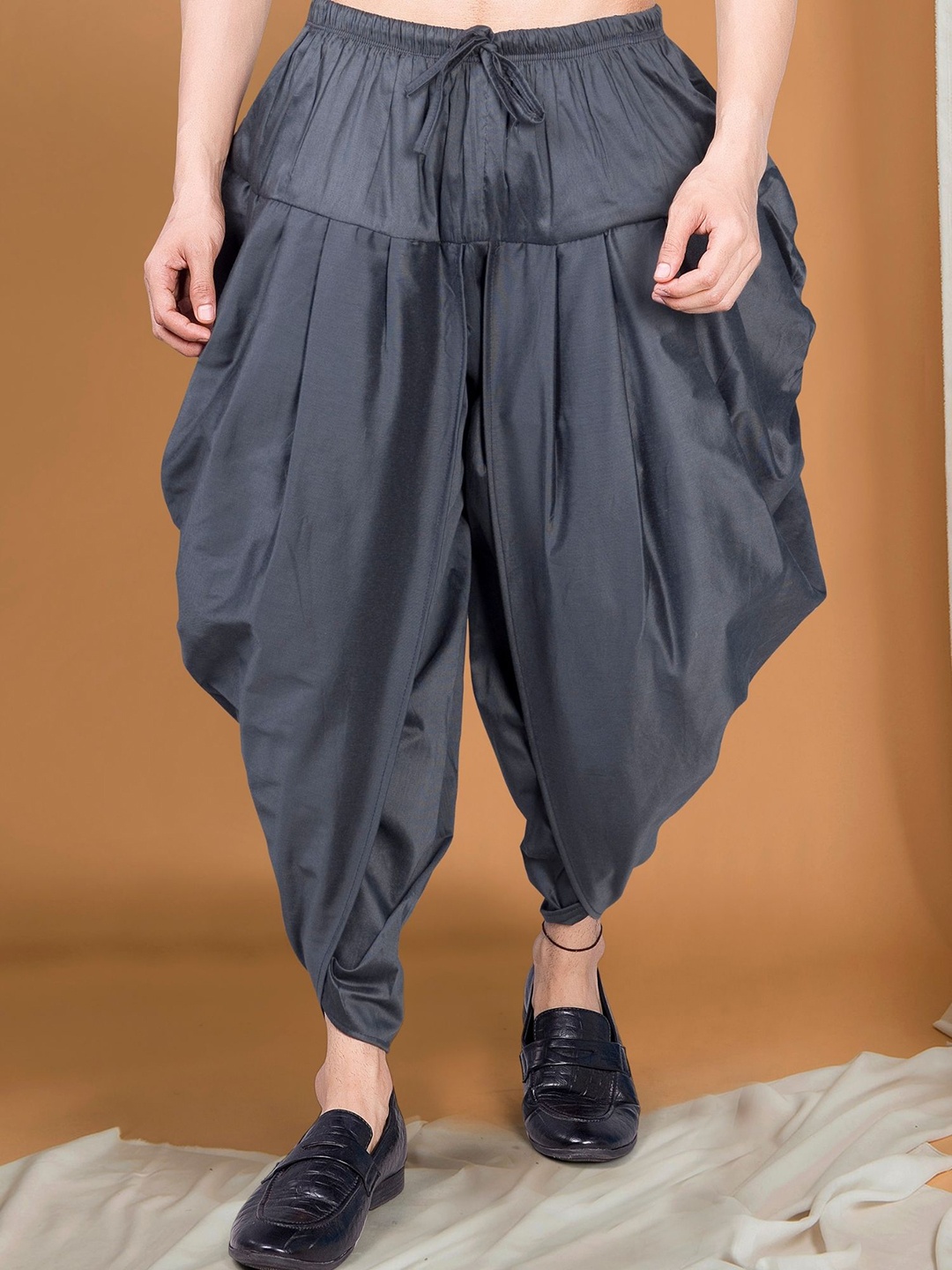 

SHIWAM ETHNIX Men Cotton Dhoti Pants, Grey
