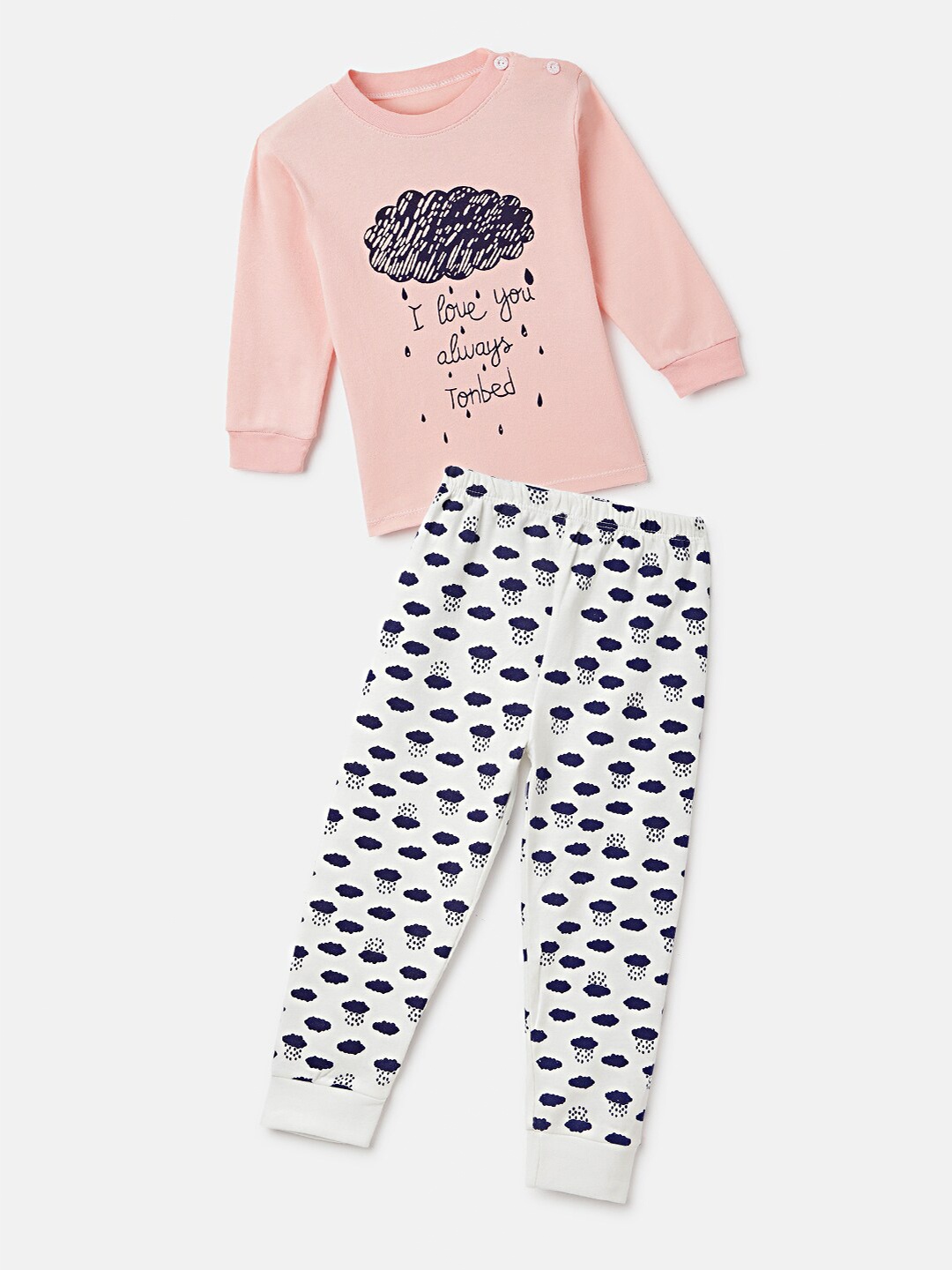 

Googo Gaaga Boys Printed T-shirt With Pyjamas Clothing Set, Pink