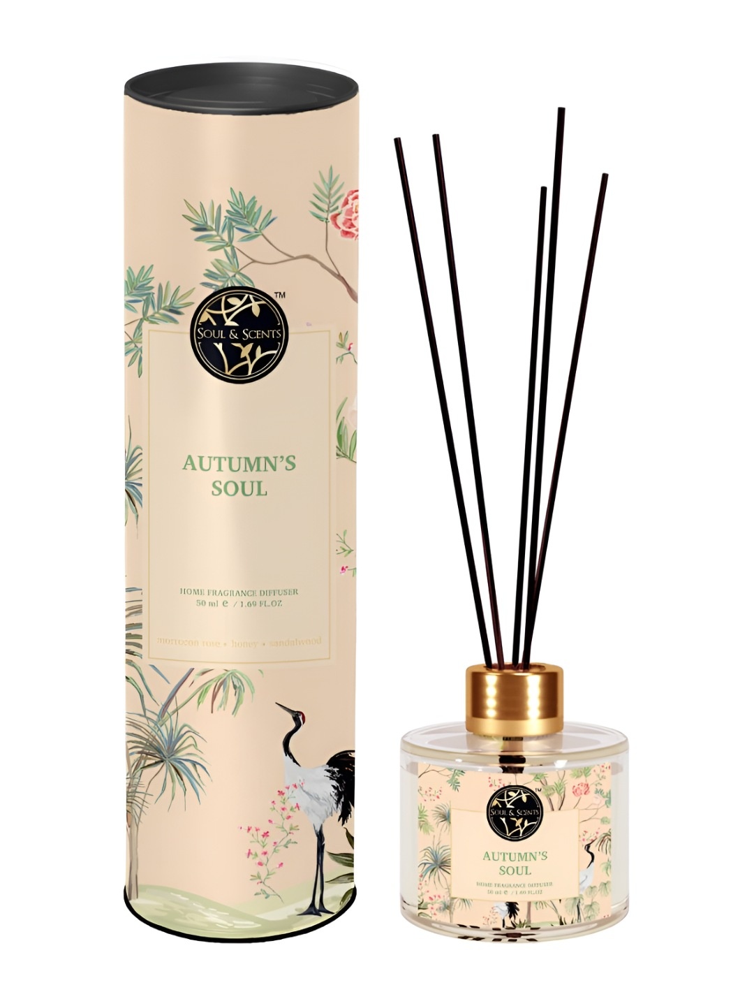 SOUL & SCENTS Transparent Autumn's Soul Reed Diffuser Set 50 ml
