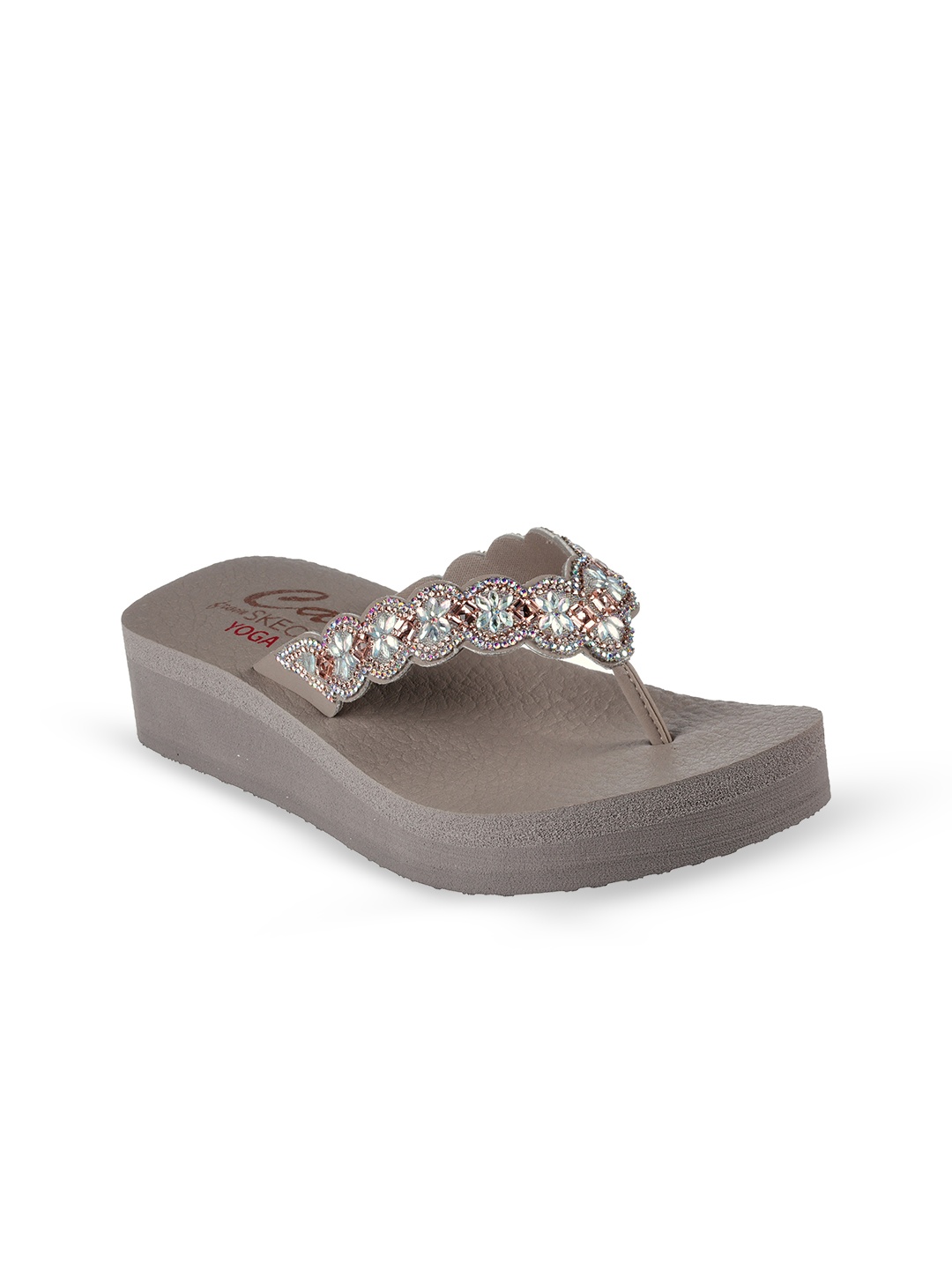 

Skechers Women VINYASA - HAPPY SPRING Flats, Taupe