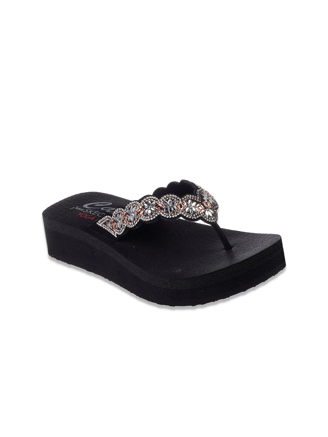 

Skechers Women VINYASA - HAPPY SPRING Platform Heels, Black