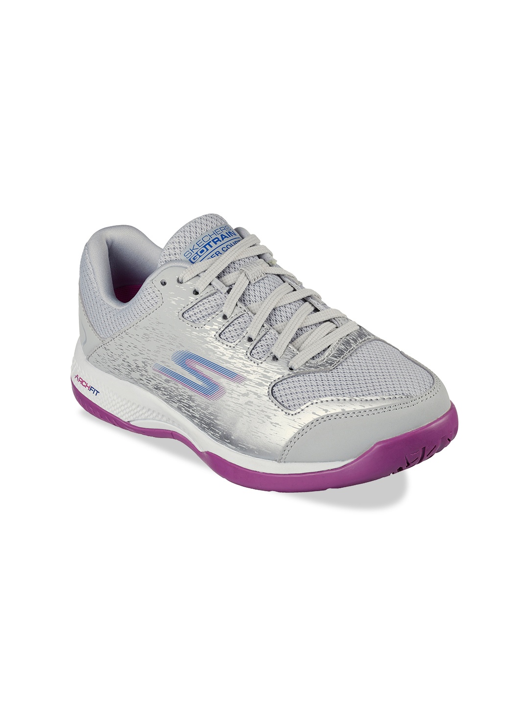 

Skechers Women VIPER COURT- PICKLEBALL Training Shoes, Grey