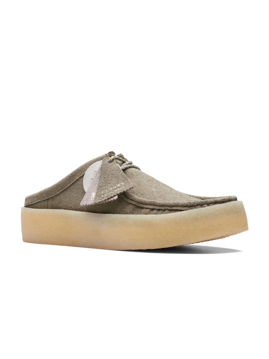 

Clarks Men Leather Mule Sneakers, Olive