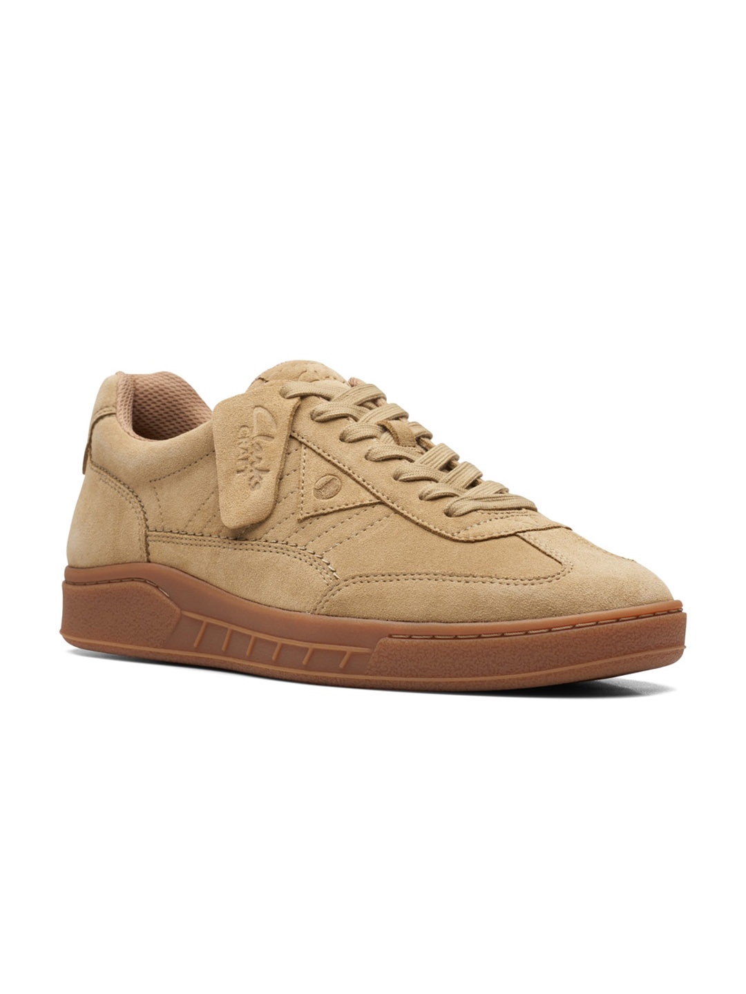 

Clarks Men Round Toe Suede Sneakers, Brown