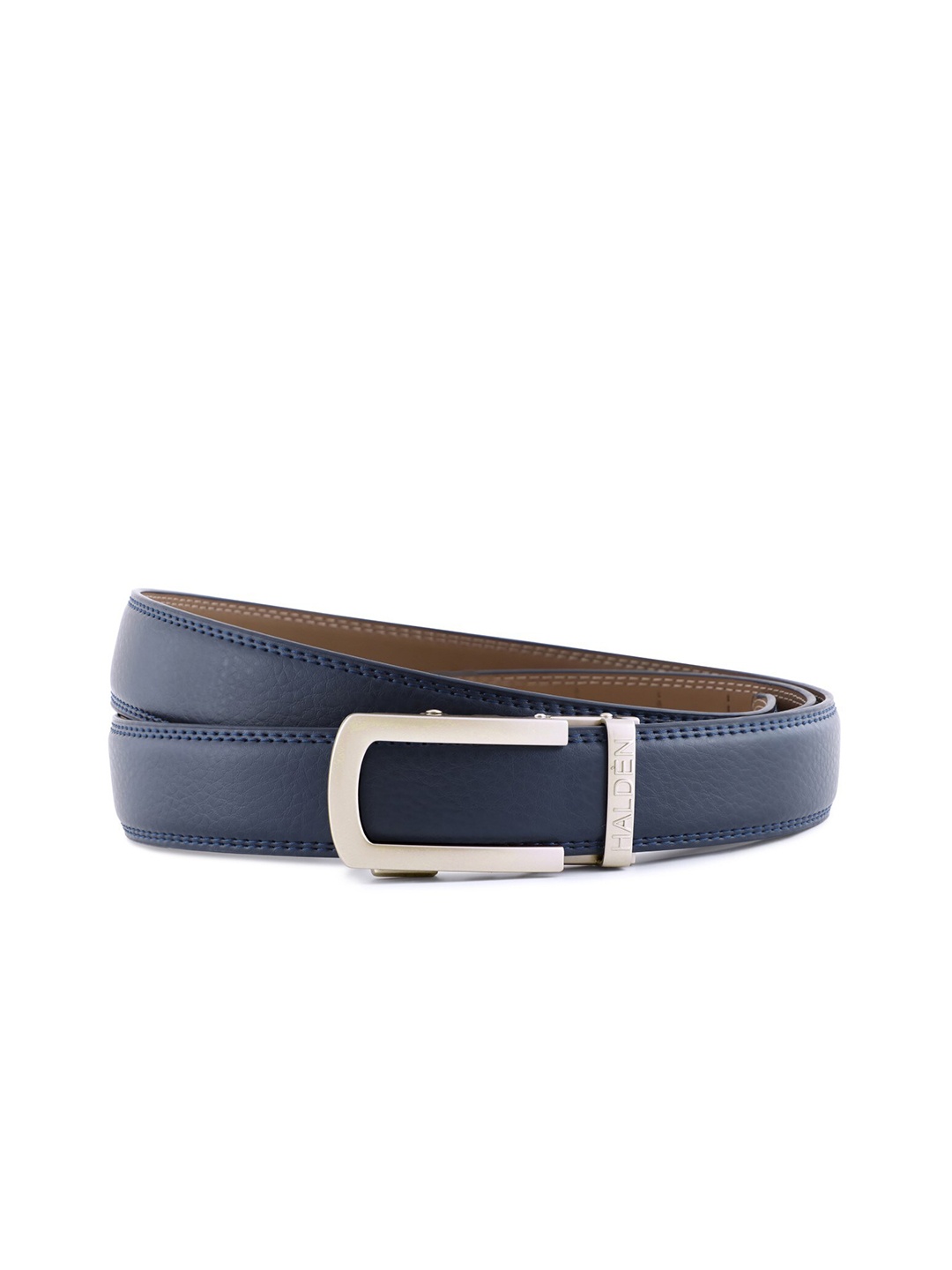 

HALDEN Men Leather Formal Belt, Off white