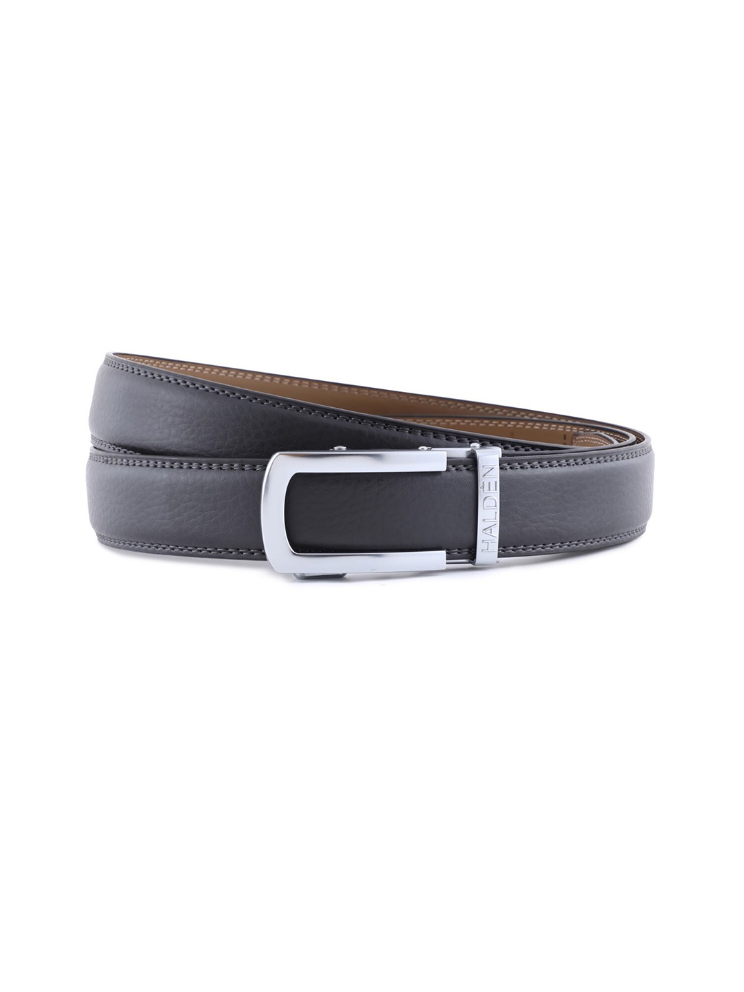 

HALDEN Men Leather Formal Belt, Grey