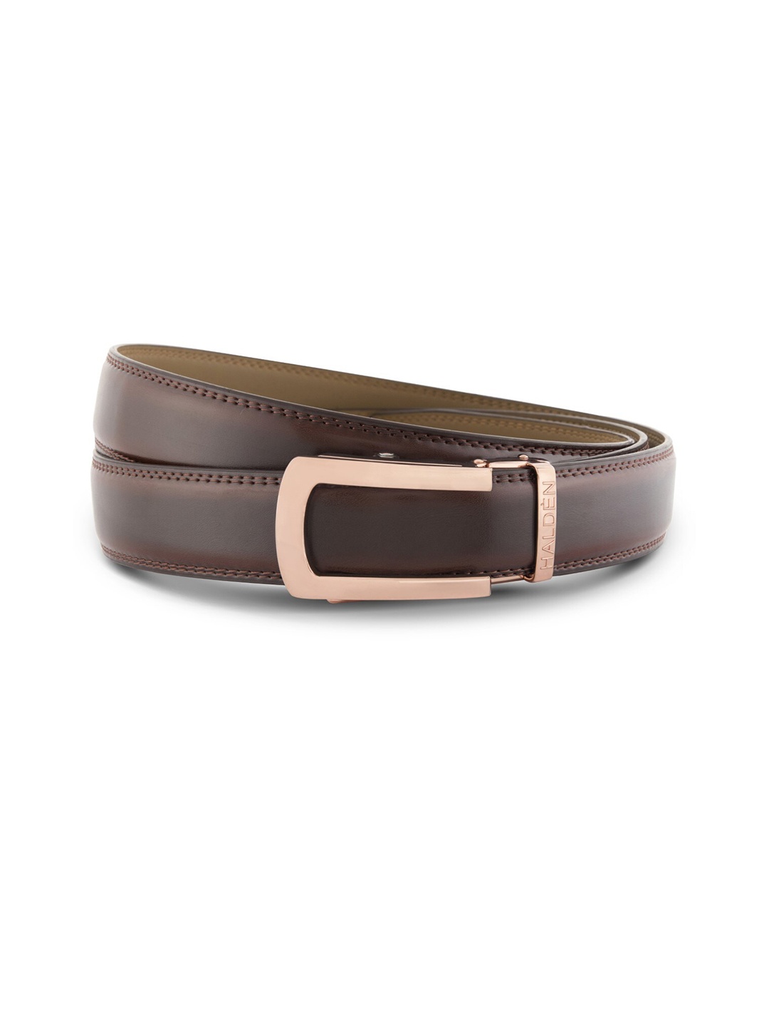 

HALDEN Men Leather Formal Belt, Brown