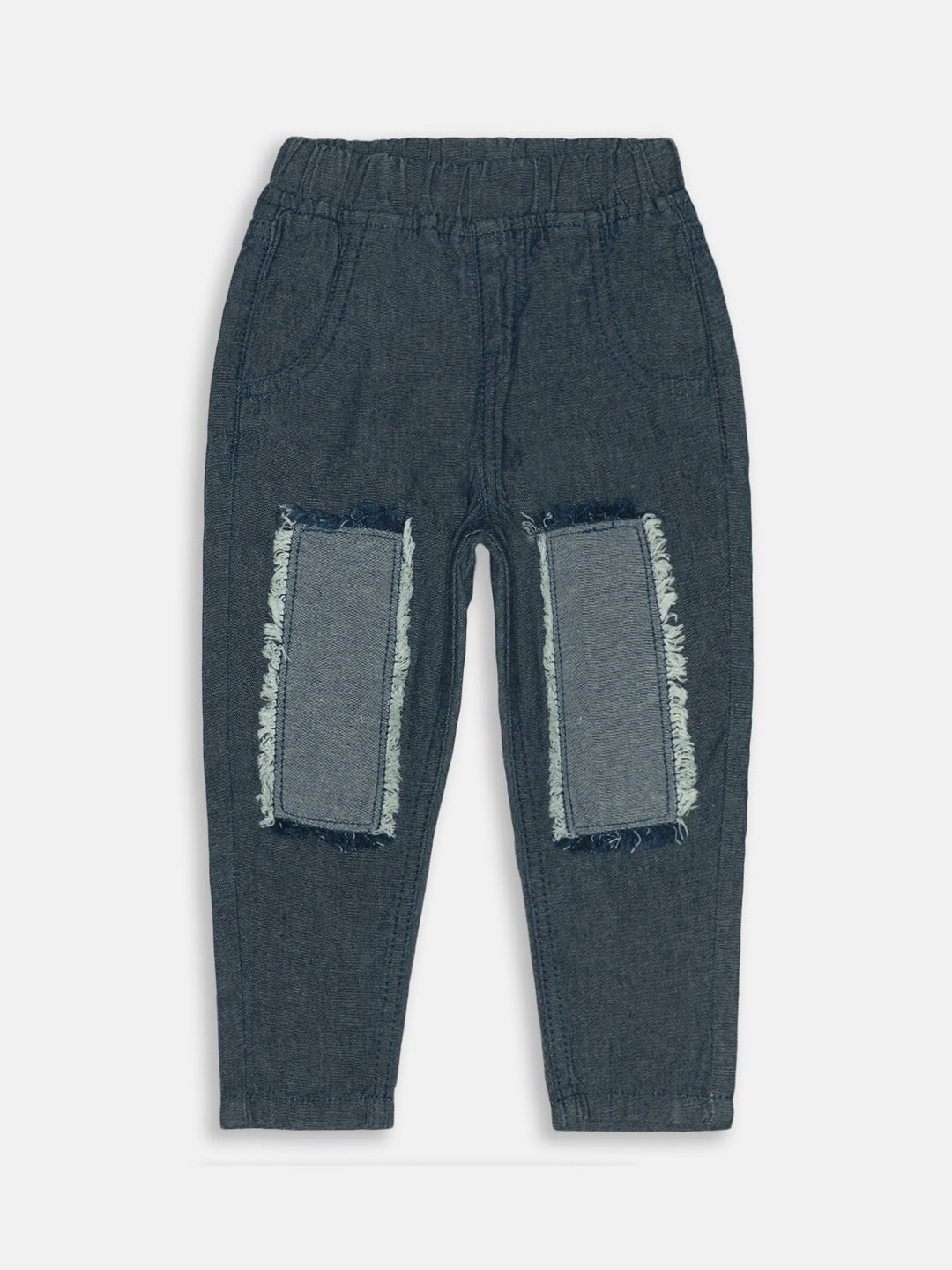 

TALES & STORIES Boys Slim Fit Highly Distressed Stretchable Jeans, Blue