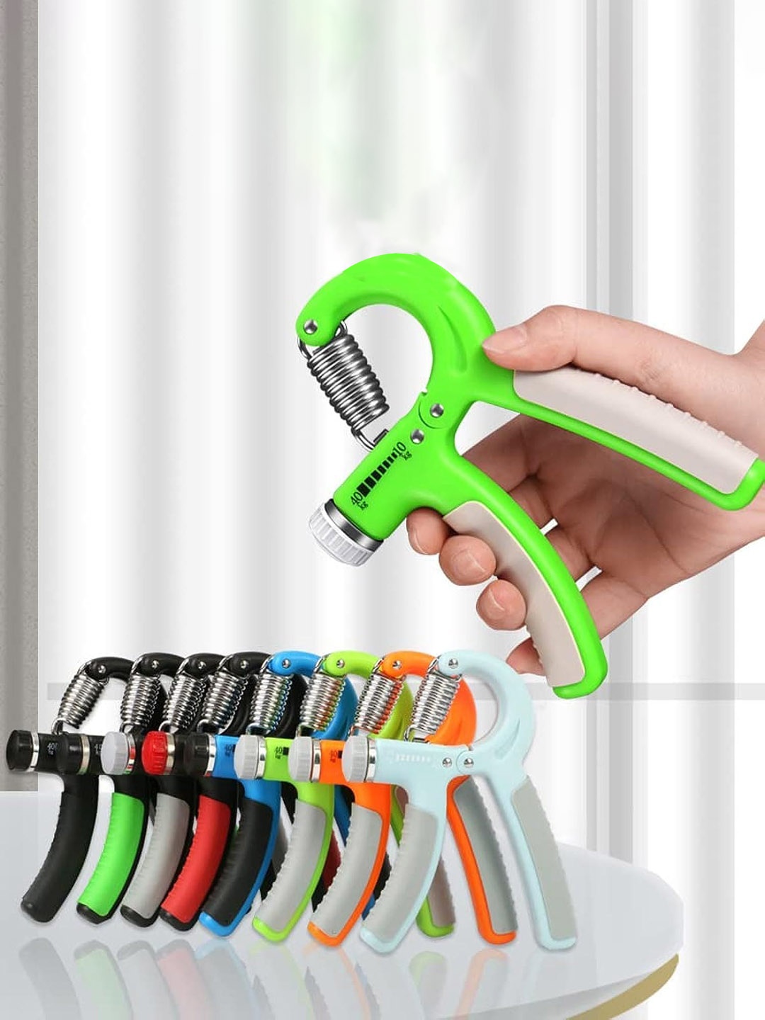 

ZEVORA Adjustable Forearm Hand Gripper, Green