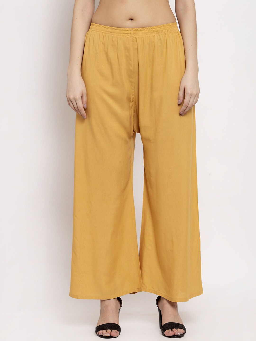 

Miaz Lifestyle Wide Leg Chambray Palazzos, Beige