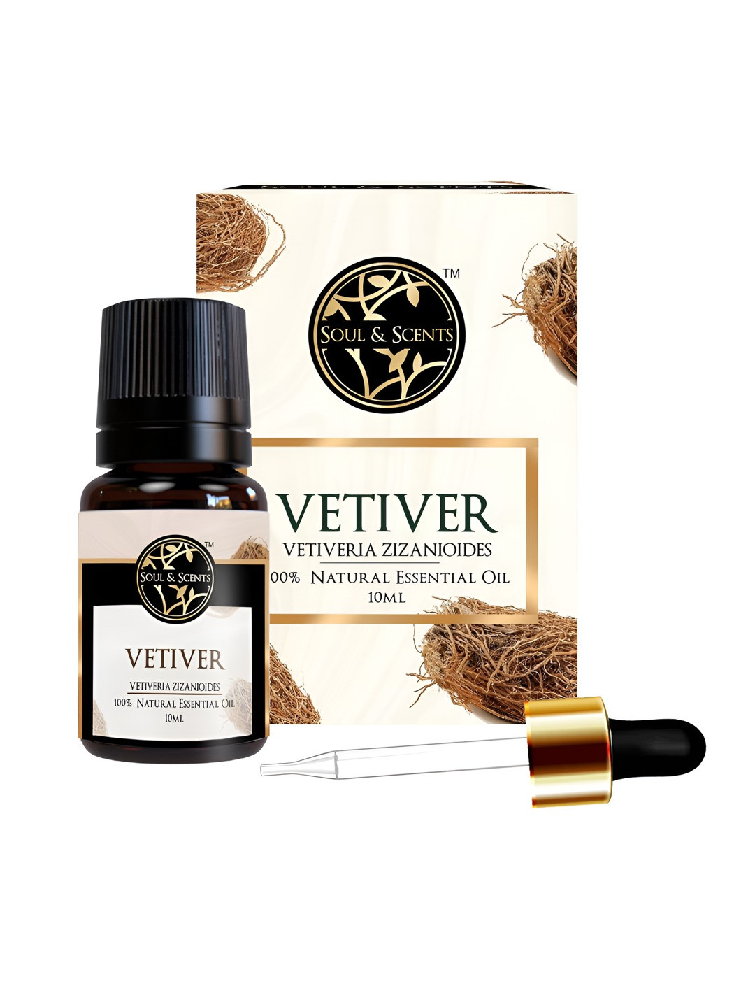 

SOUL & SCENTS Transparent Natural Vetiver Essential Oil 10 ml