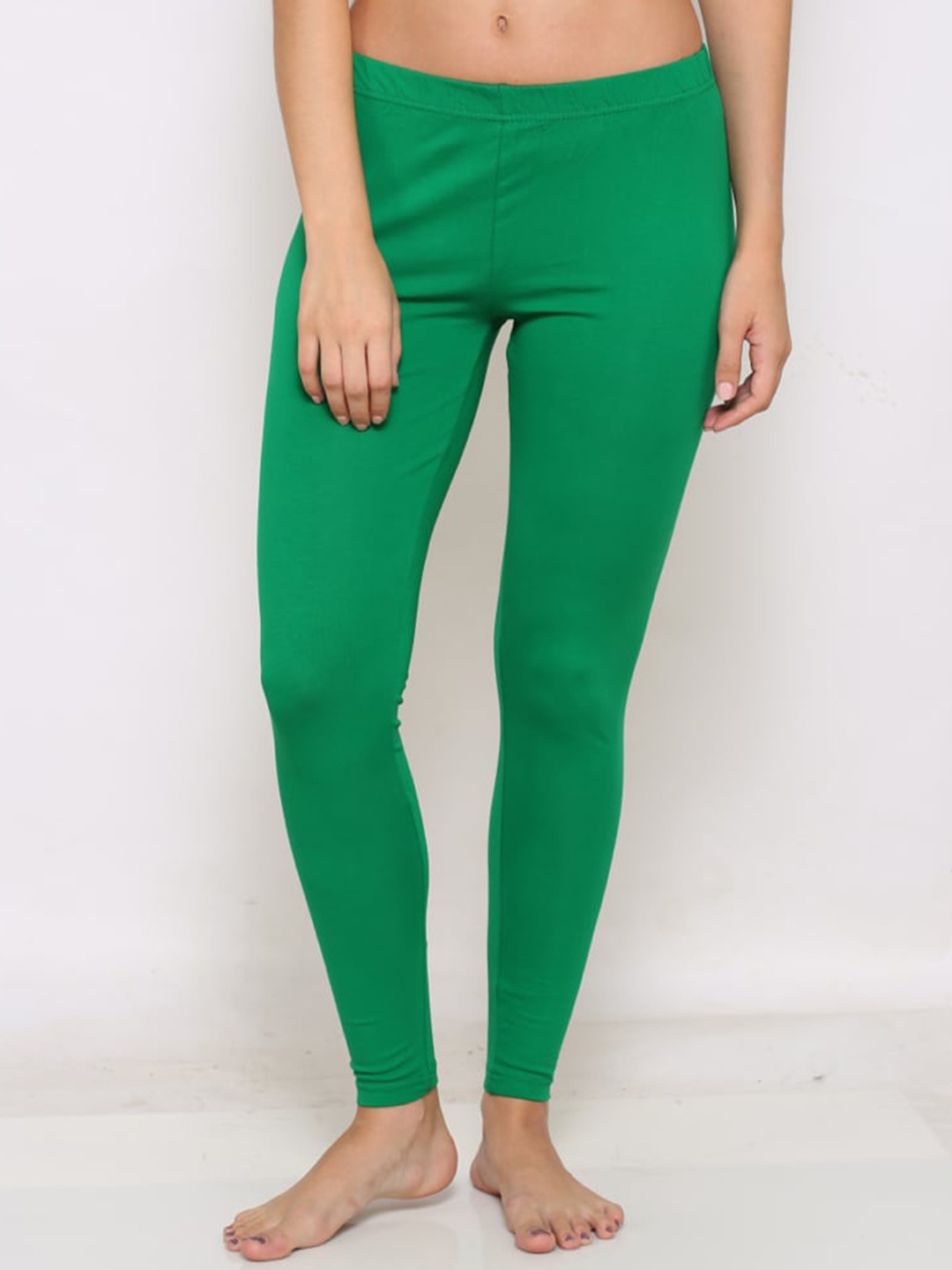 

Prag & Co Cotton Ankle Length Leggings, Green
