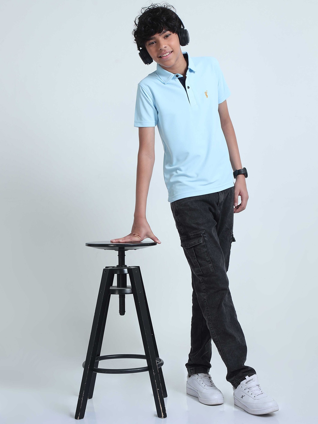 

STELLERS Boys Polo Collar T-shirt, Blue