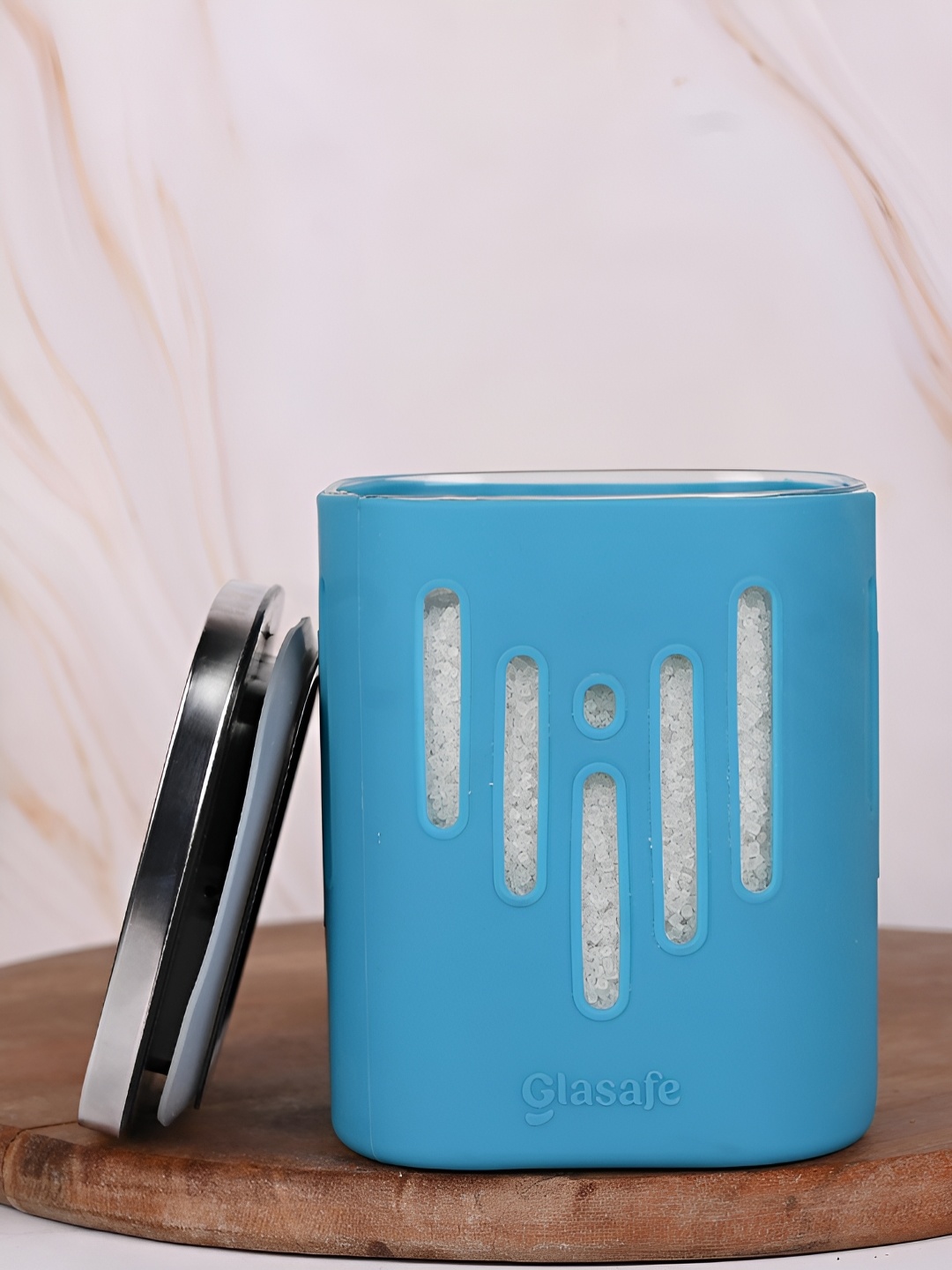 

GLASAFE Blue Glass Dishwasher and Microwave Safe Food Container