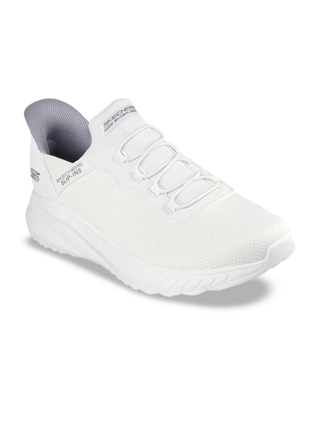 

Skechers Men SLIP-INS: BOBS SPORT SQUAD CHAOS- Daily Hype Sneakers, Off white