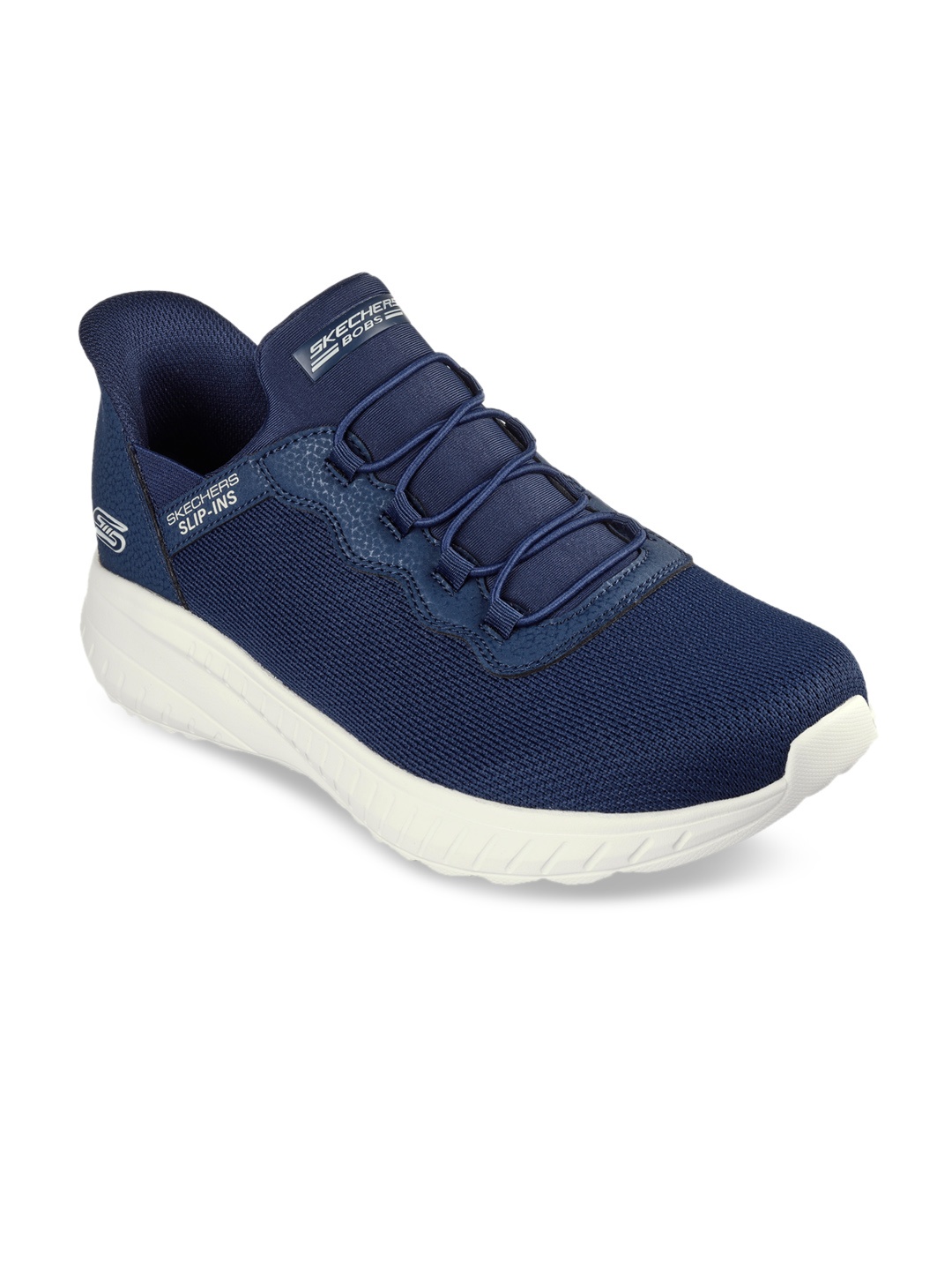 

Skechers Men SLIP-INS: BOBS SPORT SQUAD CHAOS- Daily Hype Sneaker, Navy blue