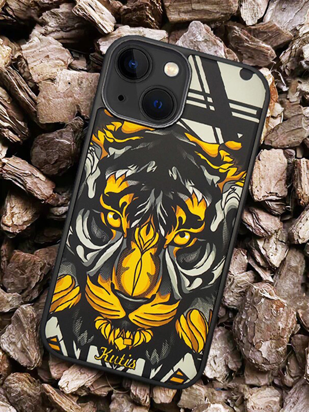 

TREEMODA Graphic Printed iPhone 14 Back Case, Yellow
